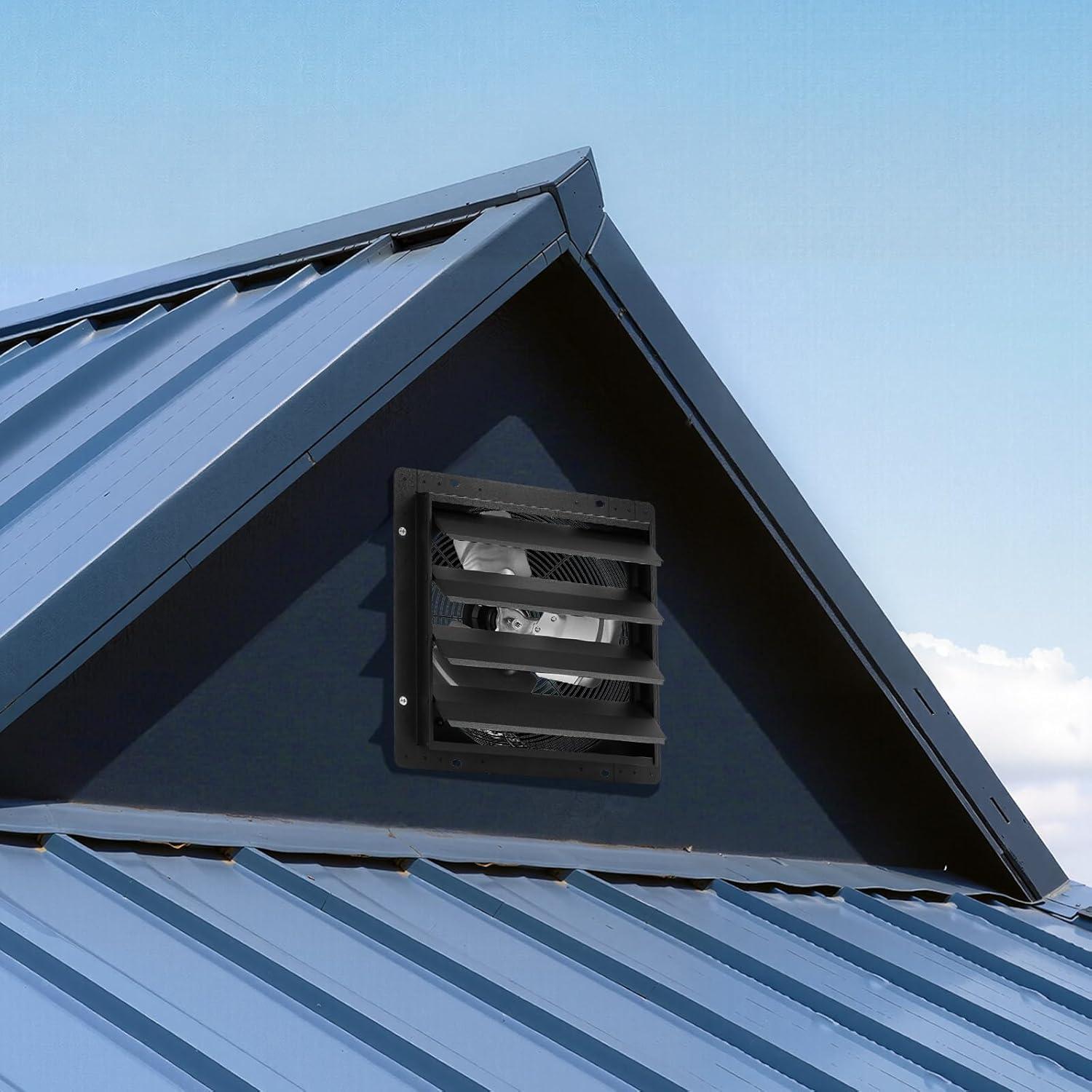 Ventilador Extractor de Persiana VEVOR 35 cm Montaje Pared 2000 CFM