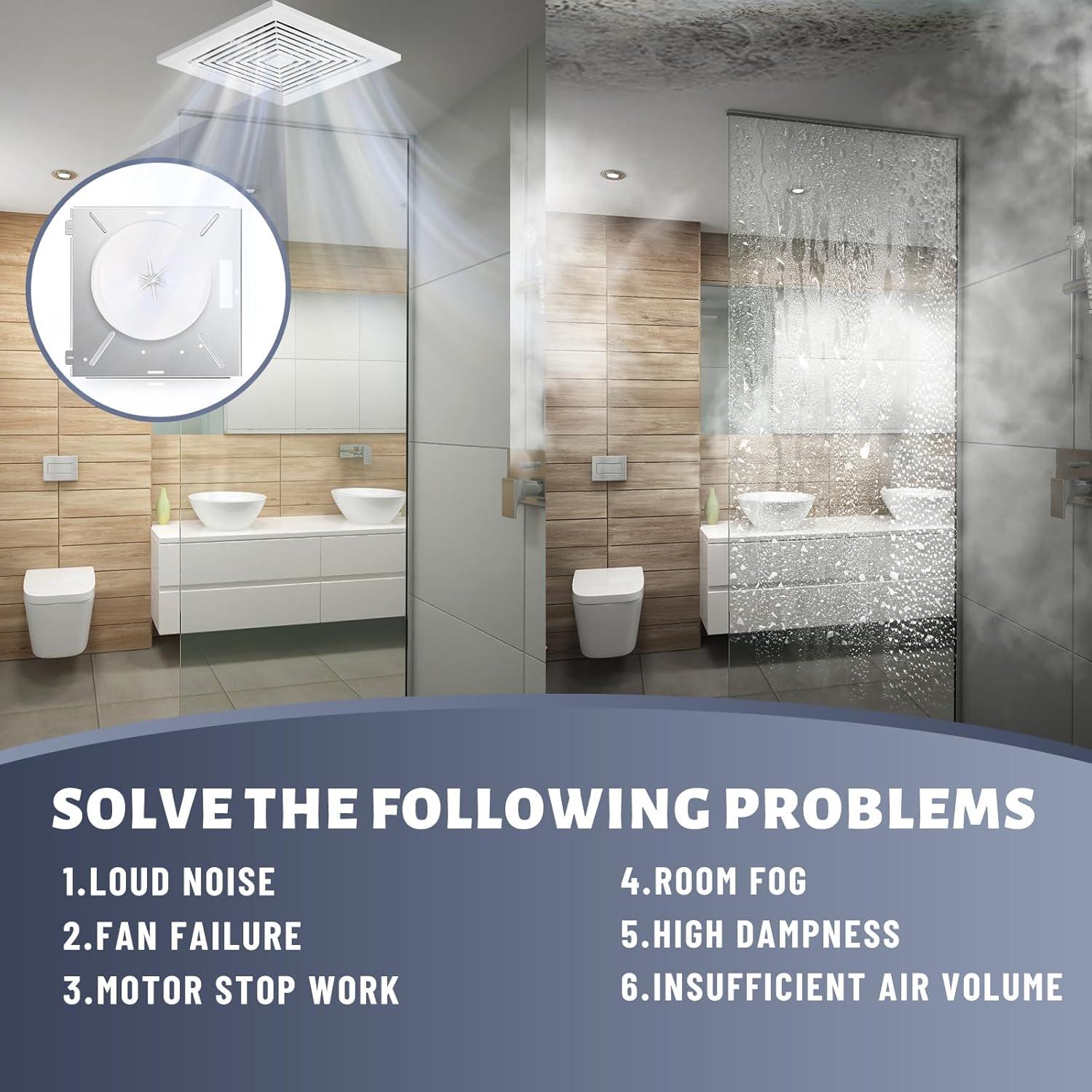 Motor de Ventilador de Baño Cylrod 8664RP 100CFM 3.5 Sones