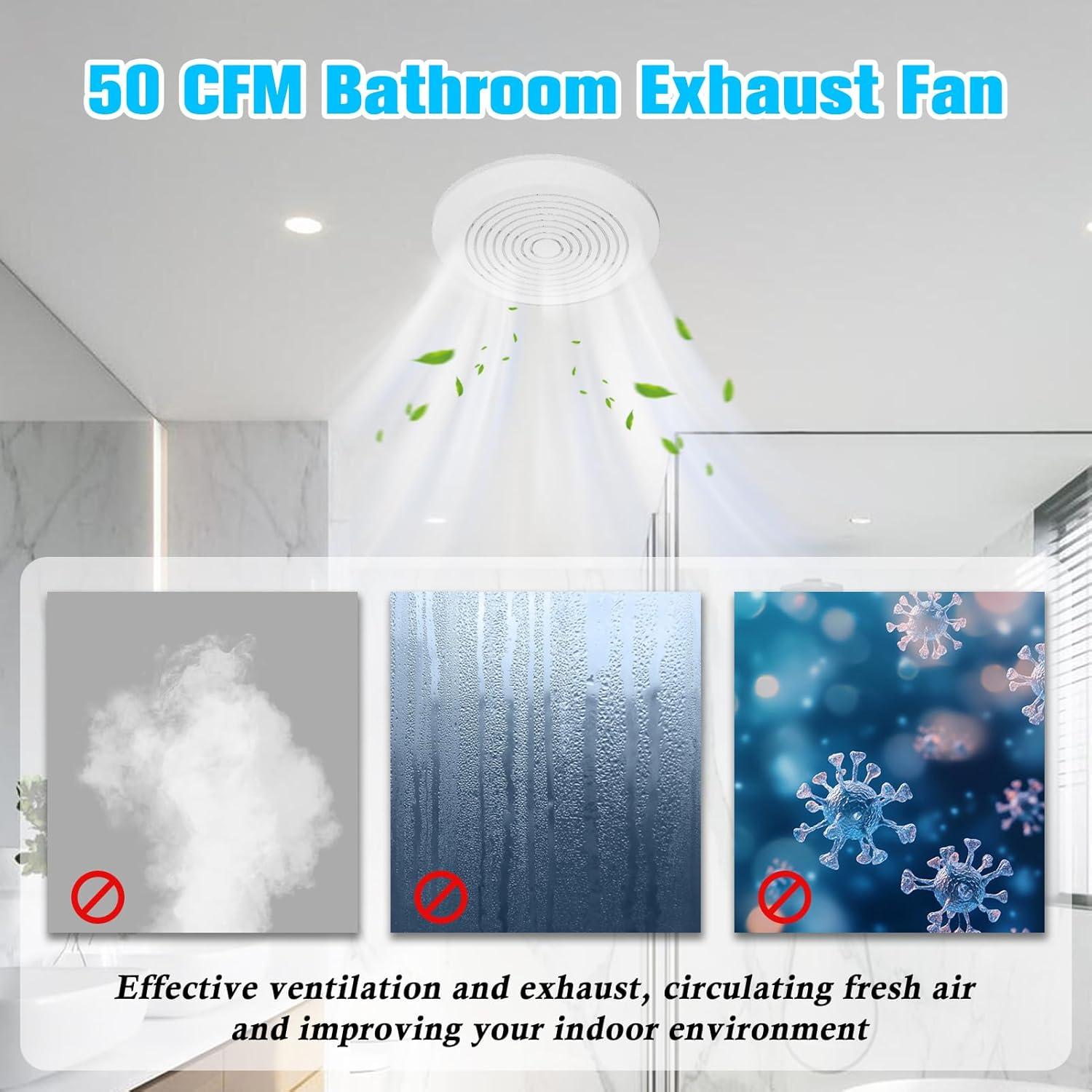 Ventilador Extractor de Baño BSTSLL V2262-50 50 CFM 1 Sone