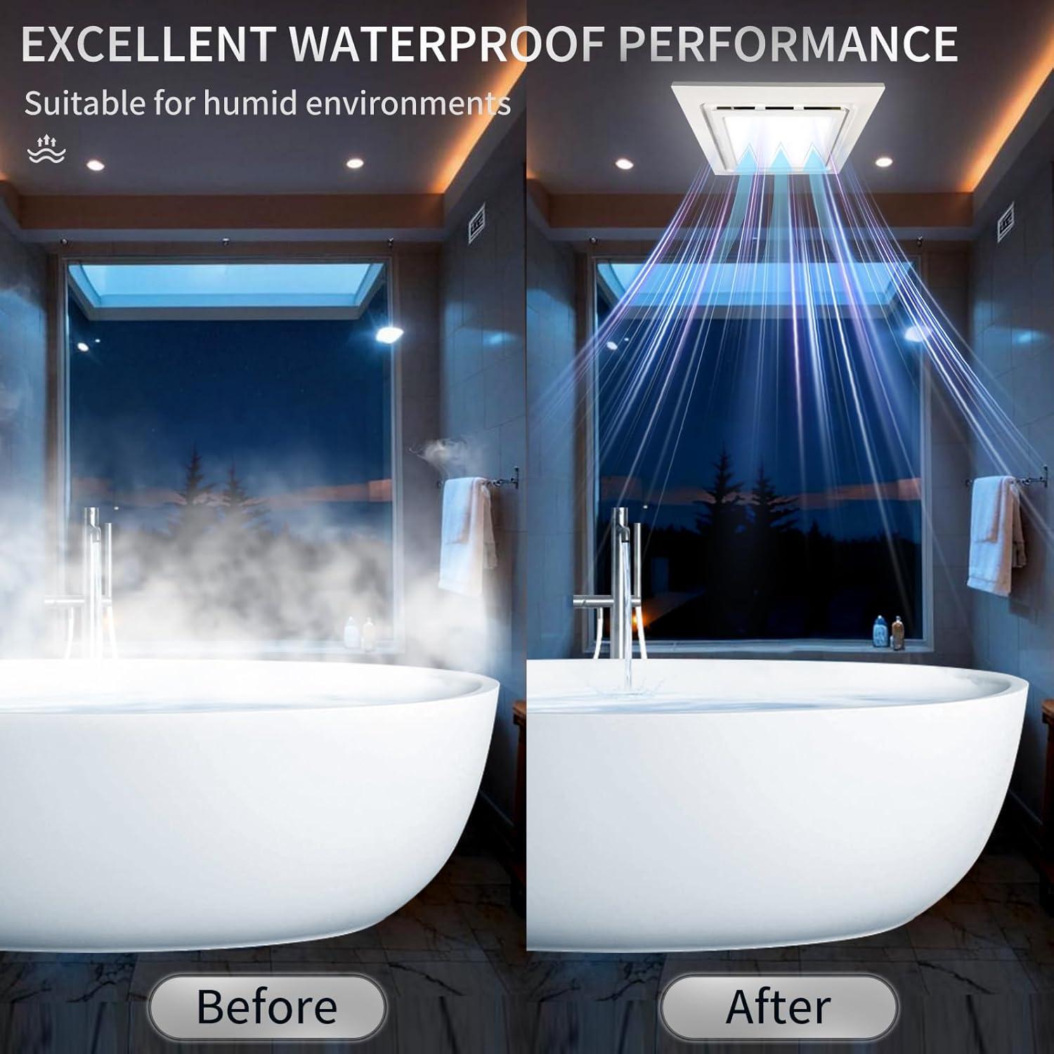 Ventilador Extractor de Baño Yue Feng K250 con Luz LED 12W