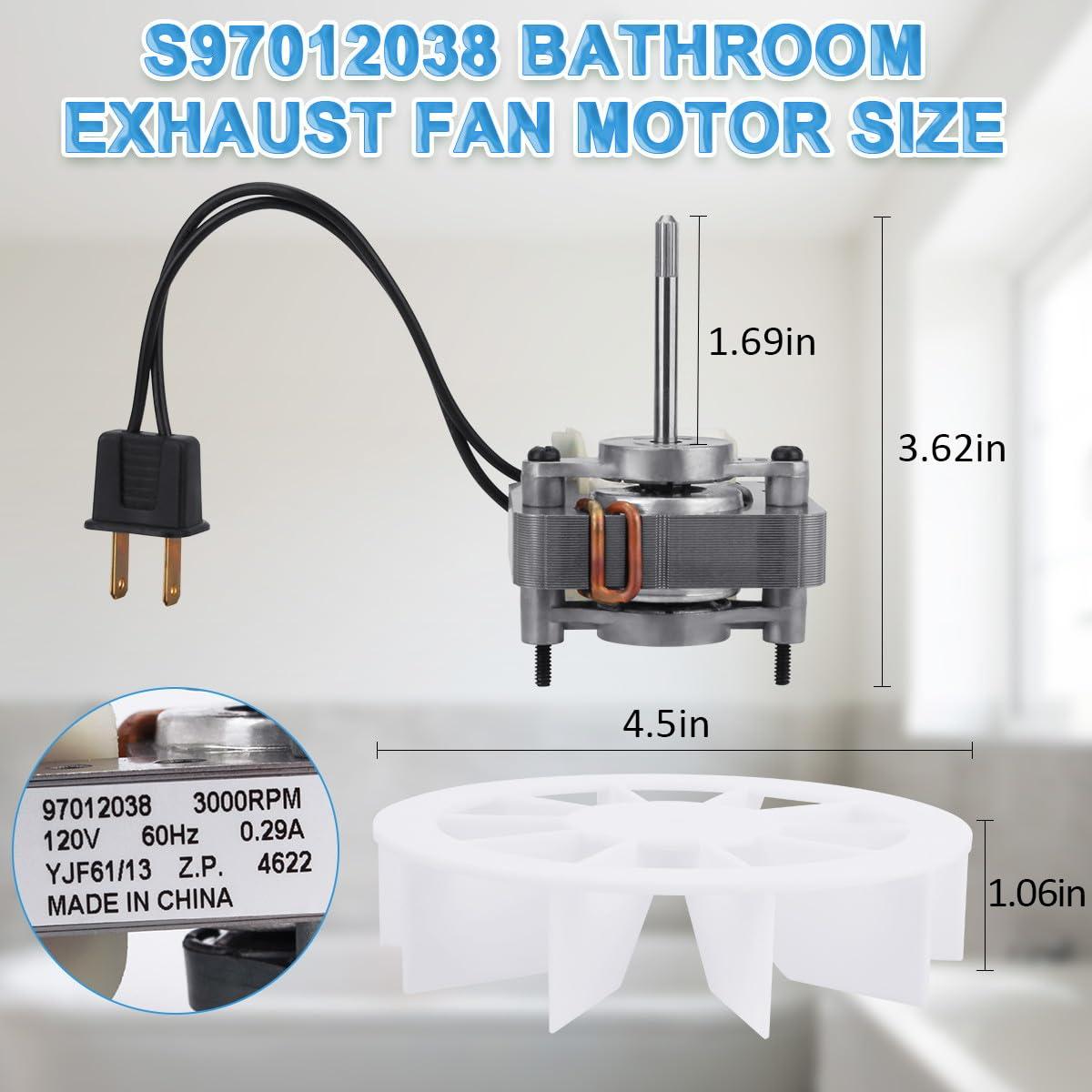 Motor de Ventilador de Baño Broan S97012038 120V 3000RPM