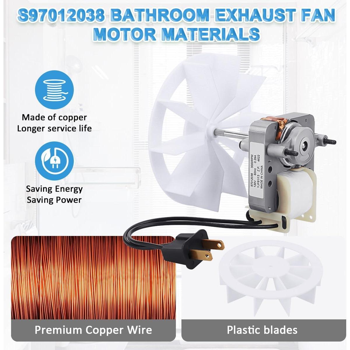 Motor de Ventilador de Baño Broan S97012038 120V 3000RPM