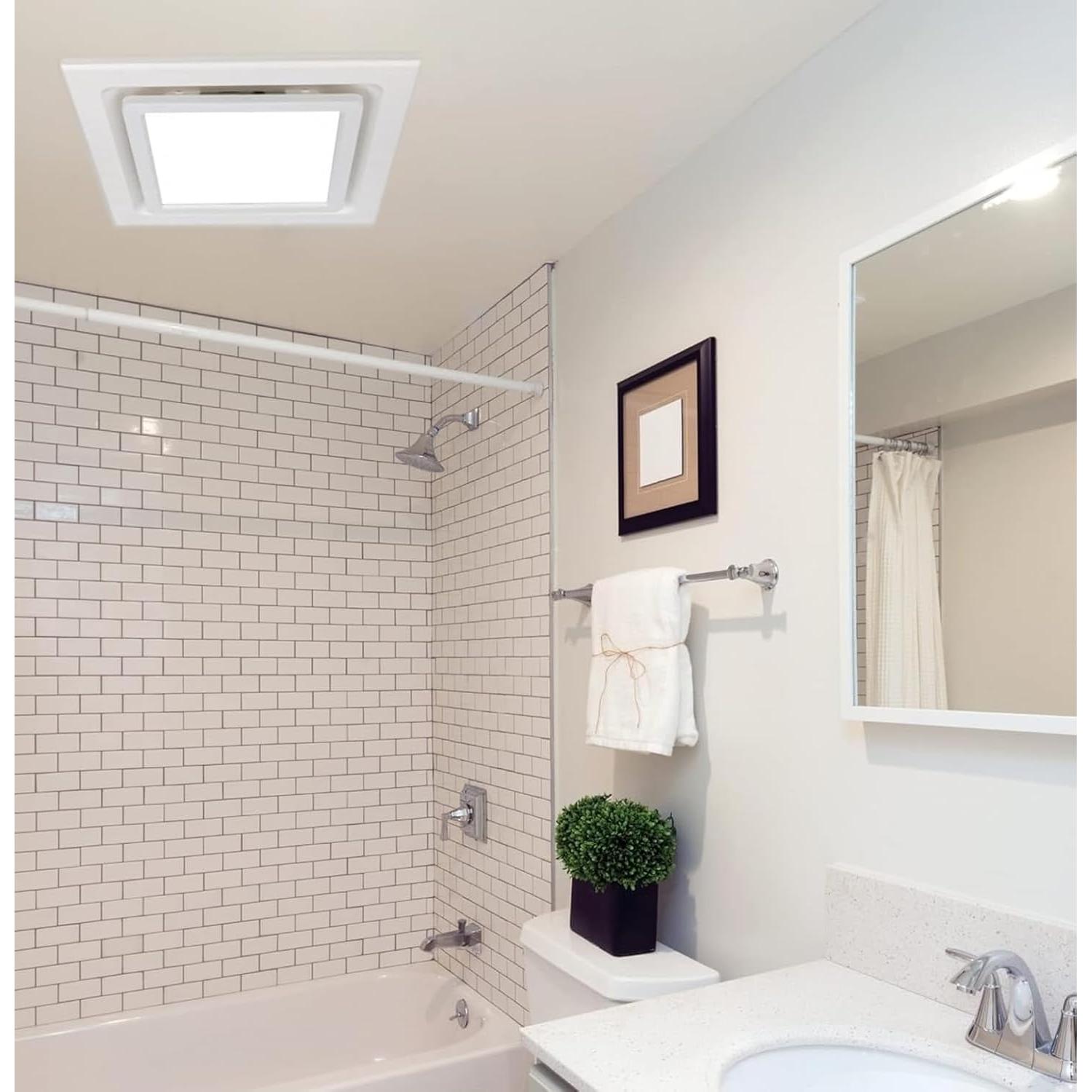 Ventilador Extractor de Baño Nalle FL-250 con Luz LED 18W