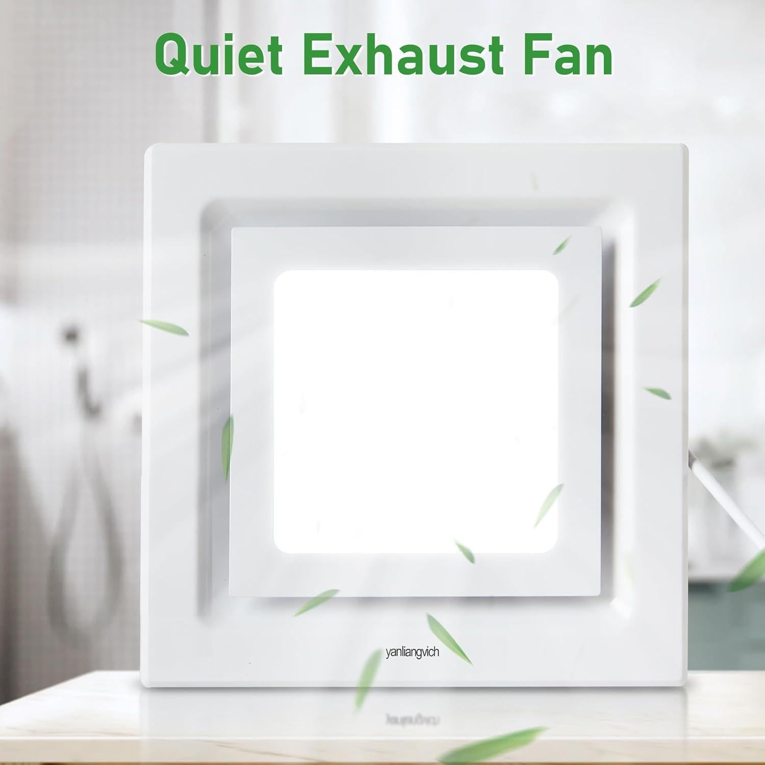 Ventilador Extractor de Baño Yanliangvich 8" con Luz 110 CFM