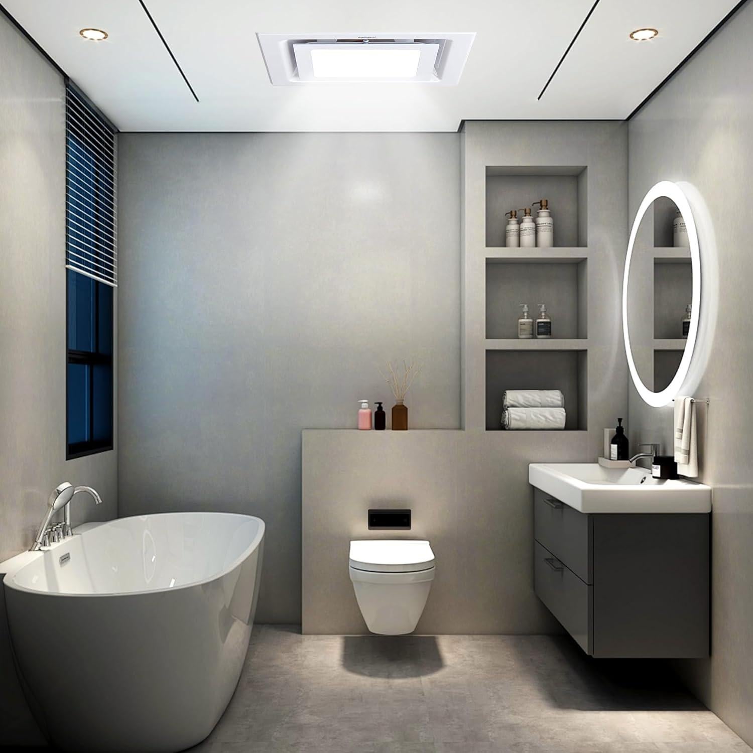 Ventilador Extractor de Baño Yanliangvich 8" con Luz 110 CFM