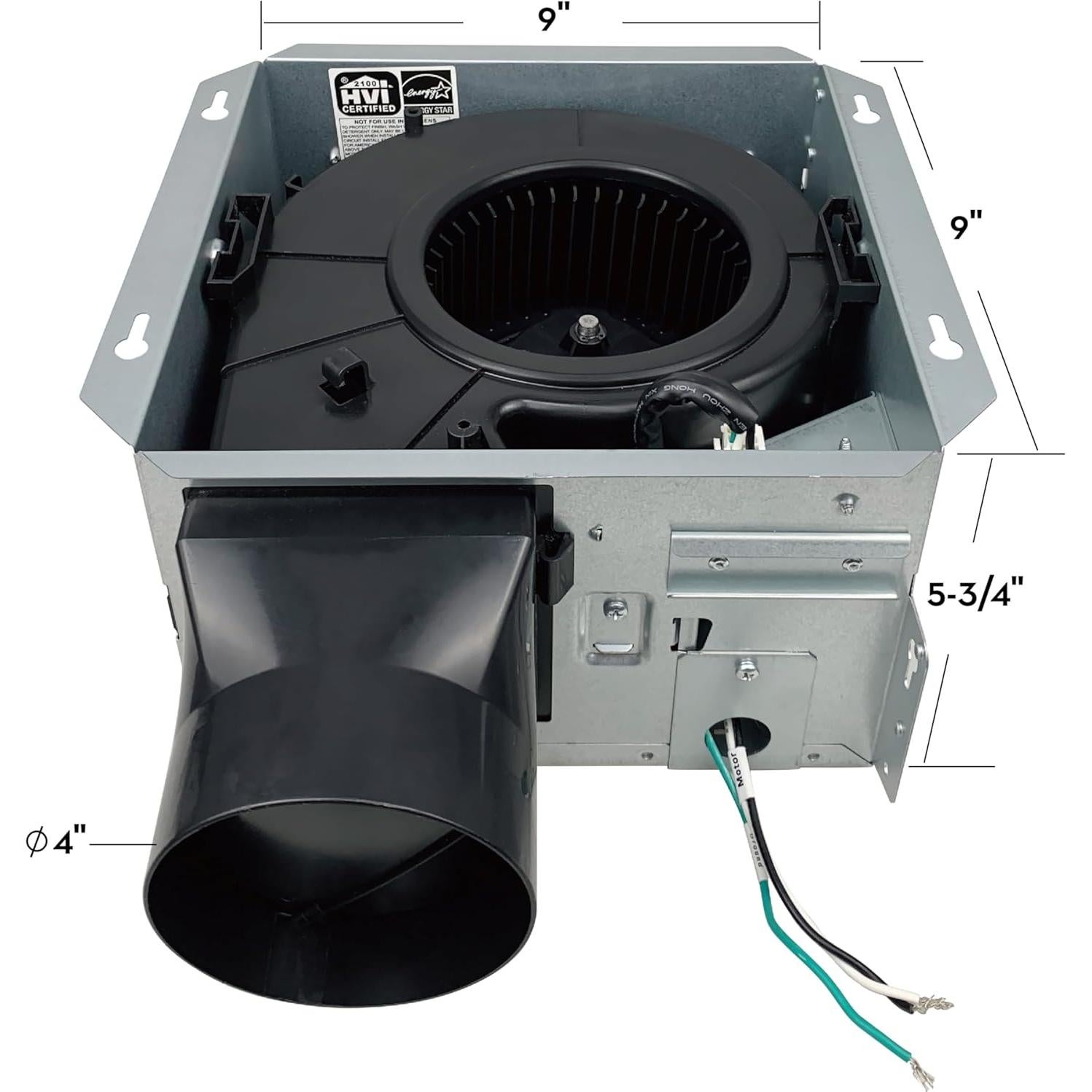Ventilador Extractor de Baño Good Housekeeping PowerFlow 110 CFM