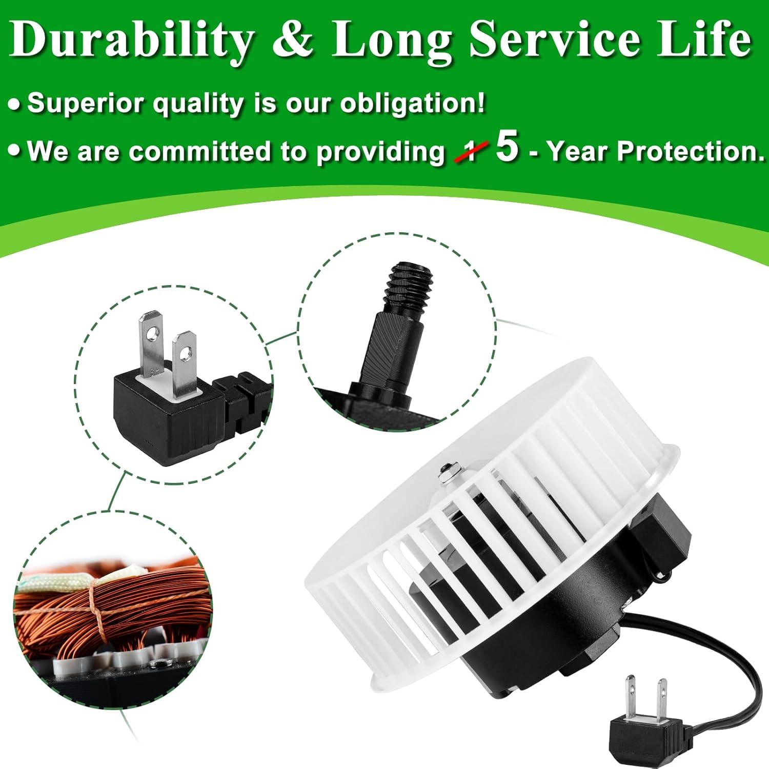 Motor y Rueda de Soplador Nutone 23405Ser 3.3" (8.38 cm) 5 Años