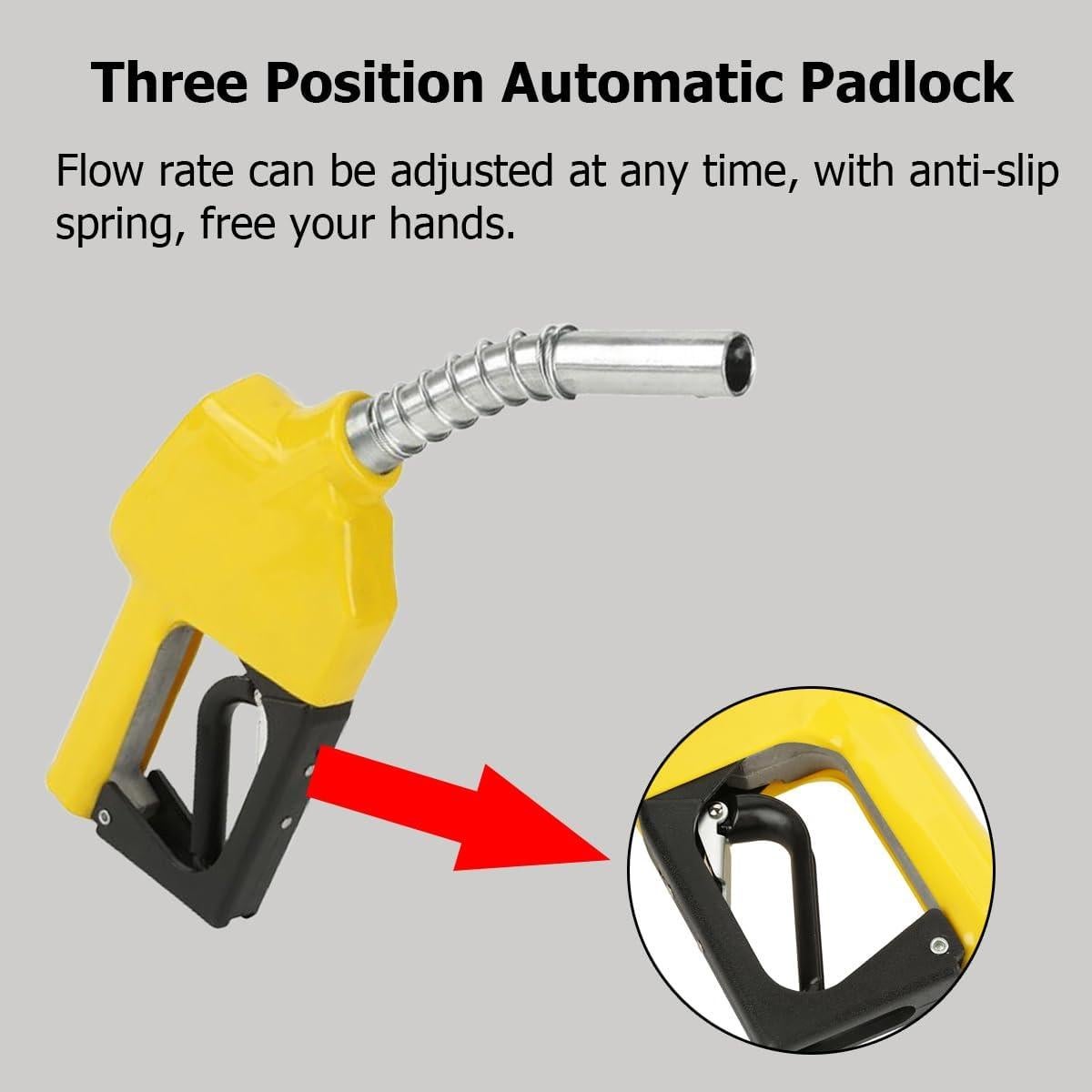 Boquilla de Combustible Automática Locadence 120L/min Aluminio