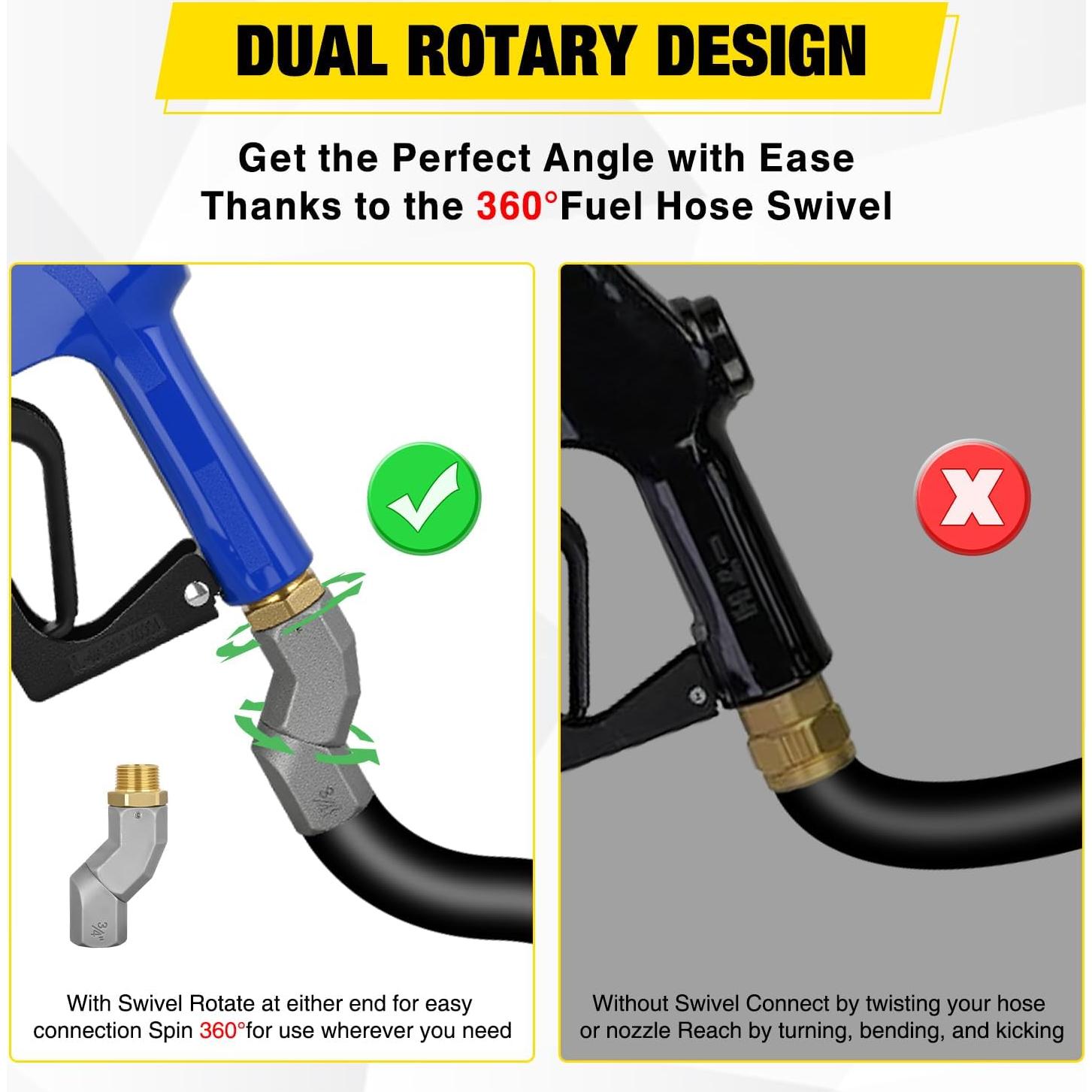 Boquilla de Combustible Nilight 3/4" Automática con Giratorio
