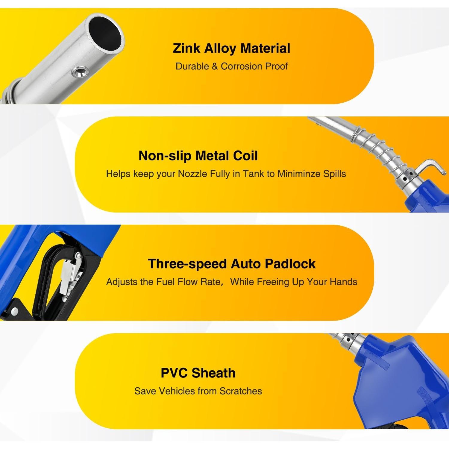 Boquilla de Combustible Nilight 3/4" Automática con Giratorio