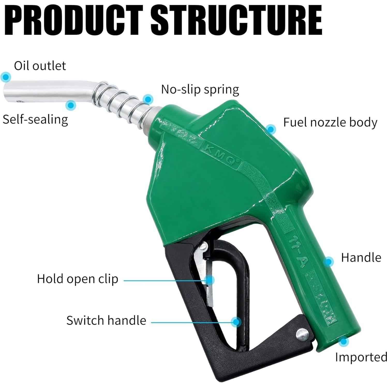 Boquilla automática de combustible OXCANO 3/4" NPT 16 GPM