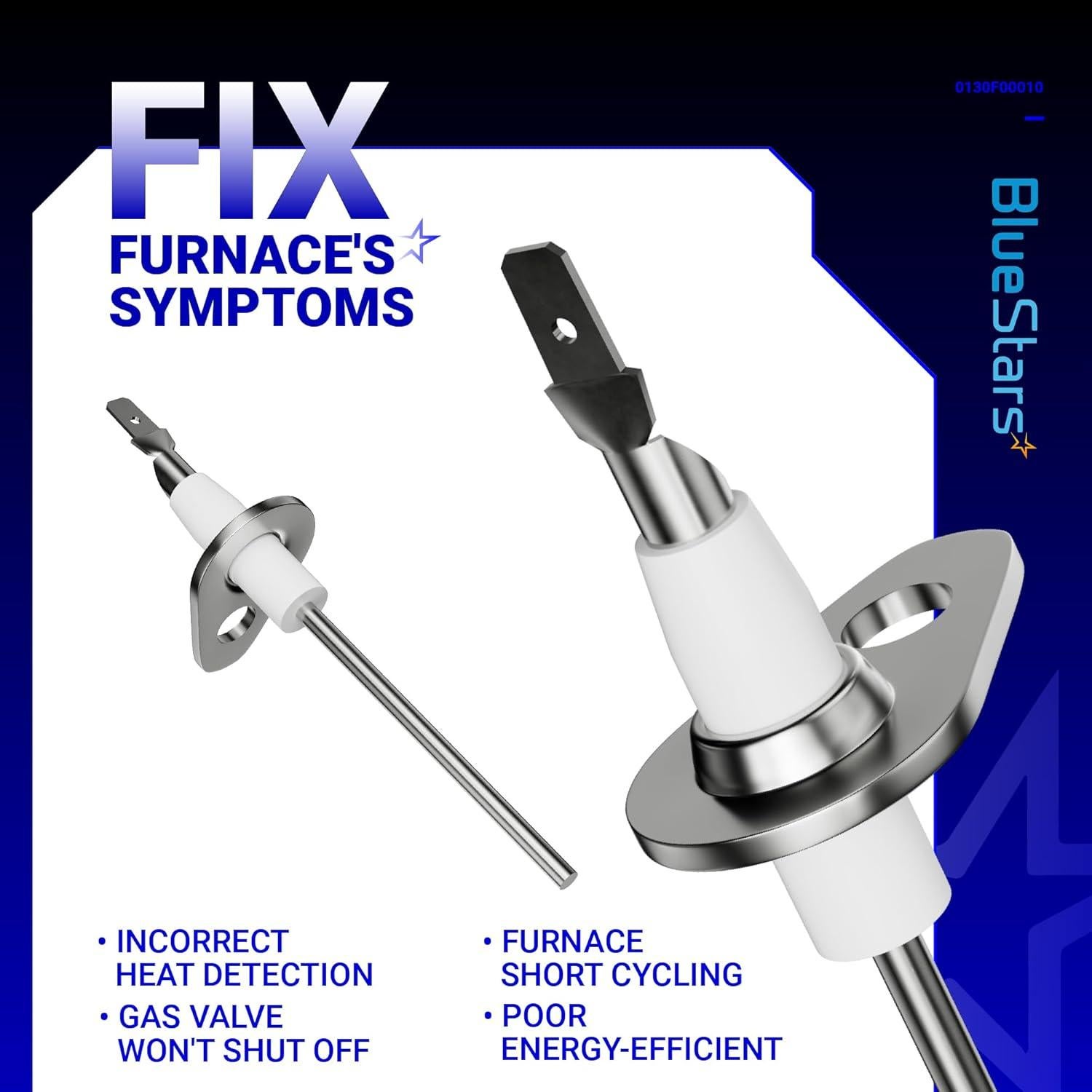 Sensor de Llama de Horno BlueStars 0130F00010 - Paquete de 3