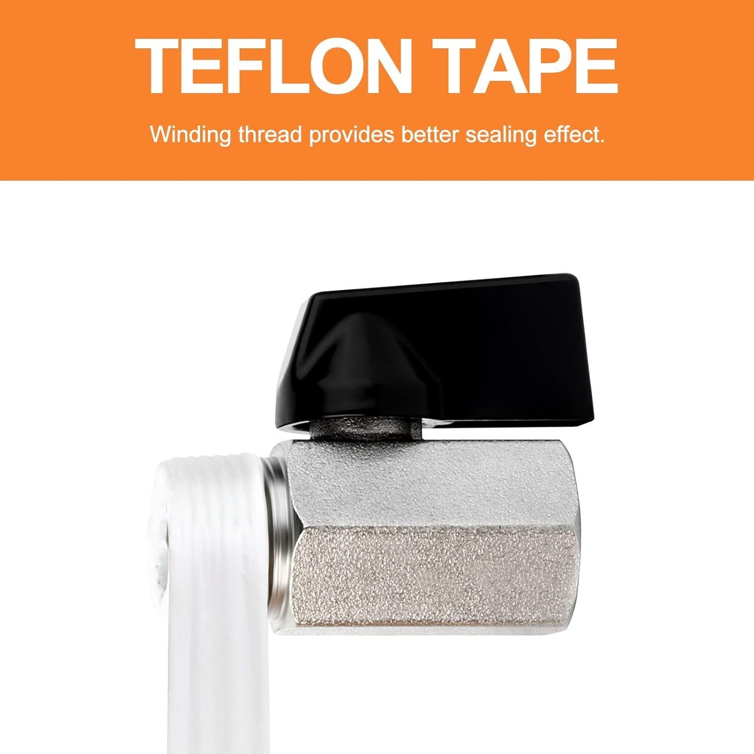 Válvula de Bola Mini de Bronce Gasher 1/4" NPT 3 Piezas