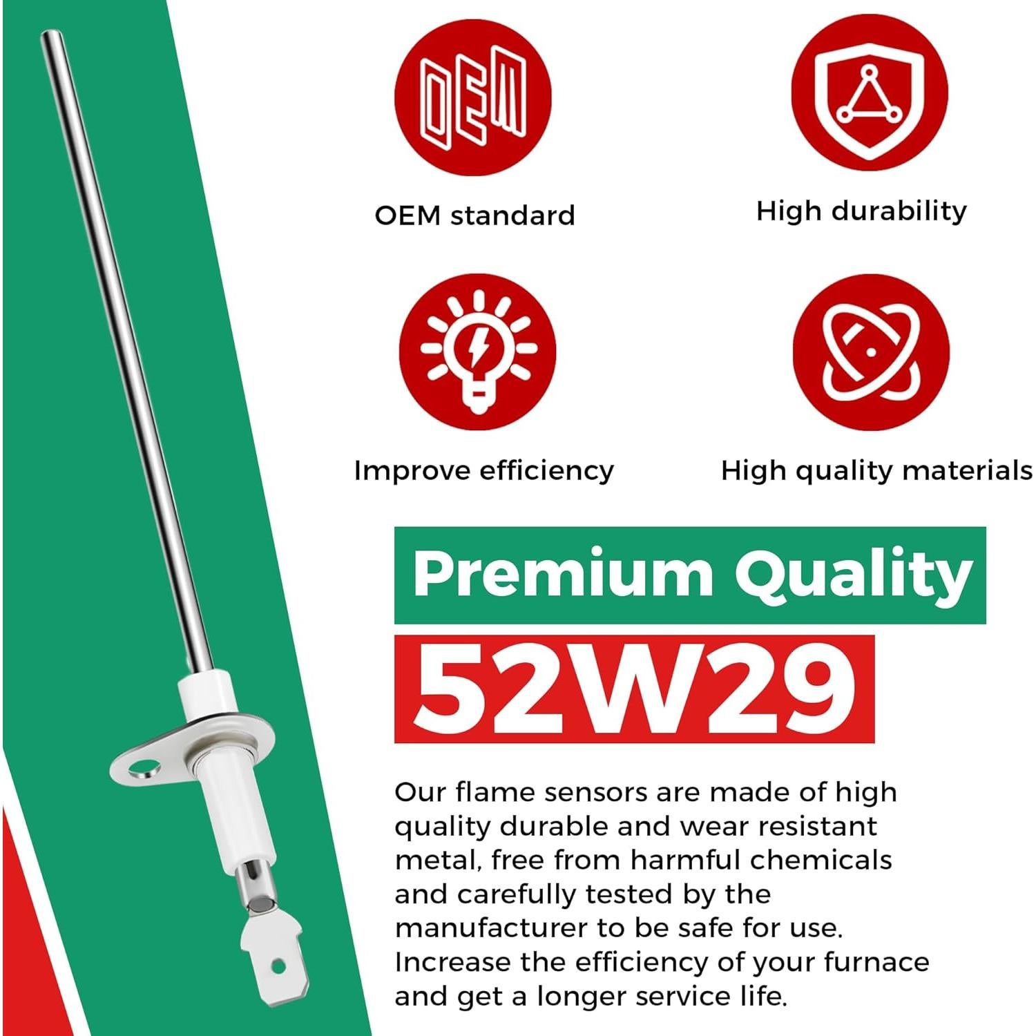 Sensor de Llama 52W29 Appliancemate para Hornos Len-nox