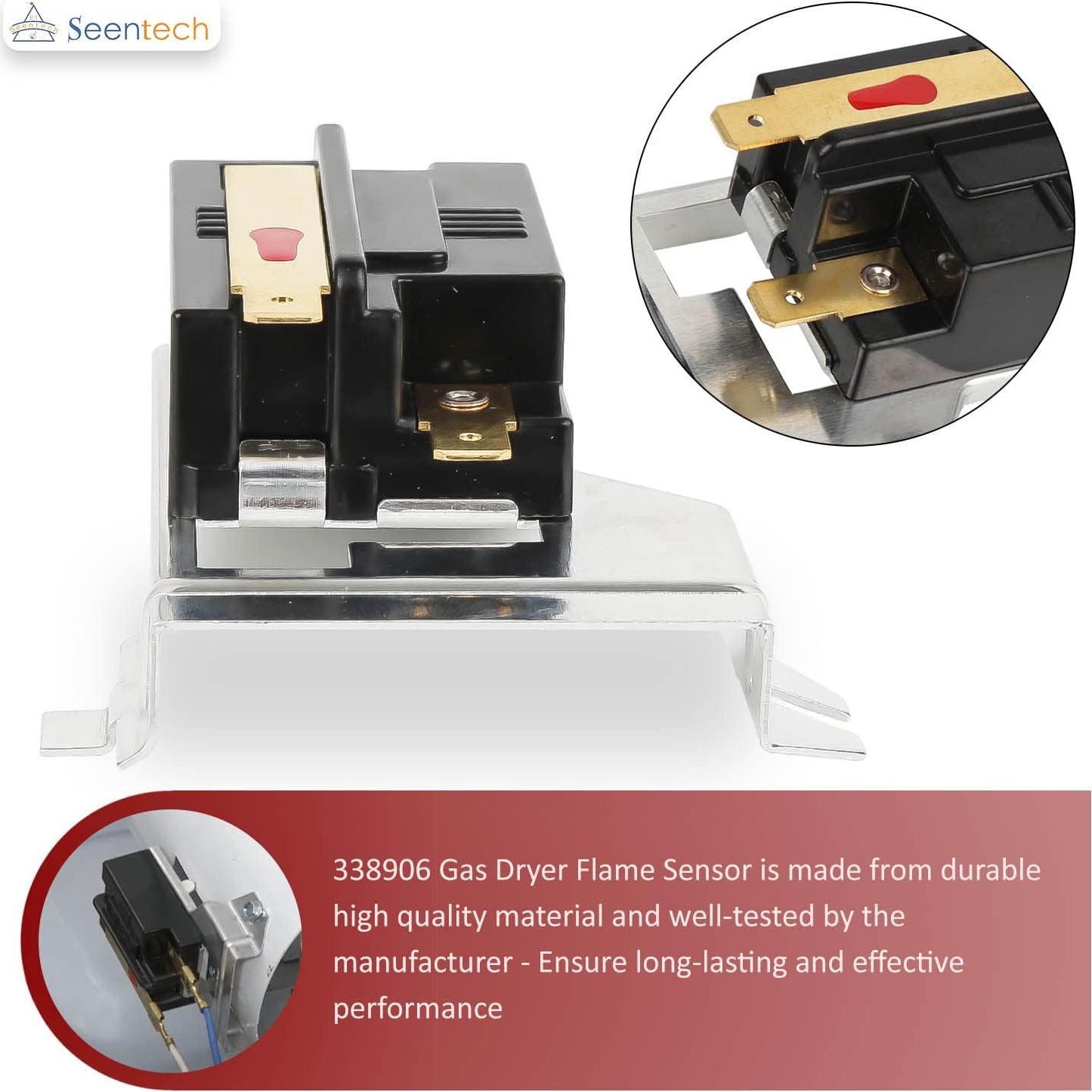 Sensor de Llama Secadora Gas Seentech 338906 Compatible Whirlpool