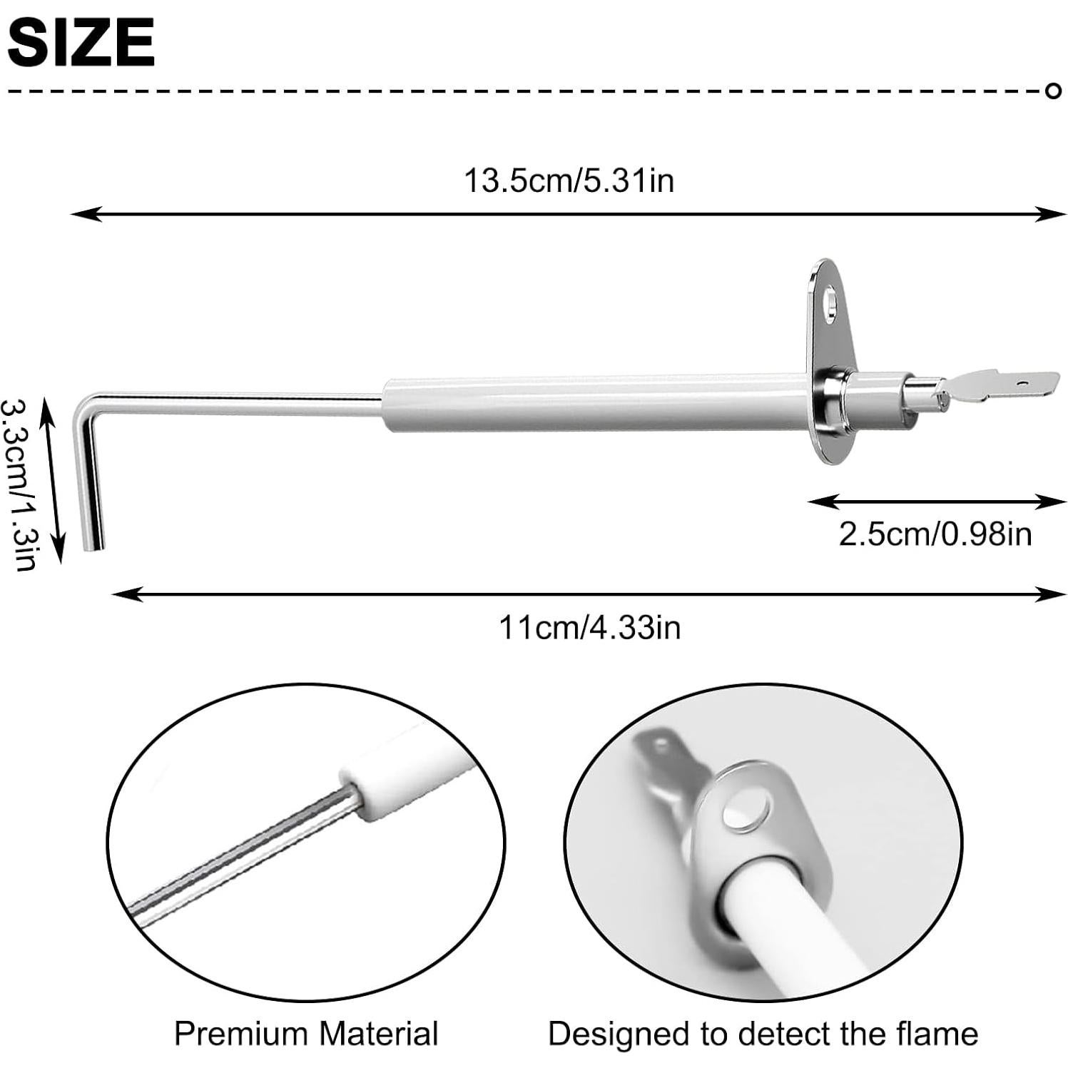 Sensor de Llama 69W43 Eagles para Hornos Gas Ducane y Lennox