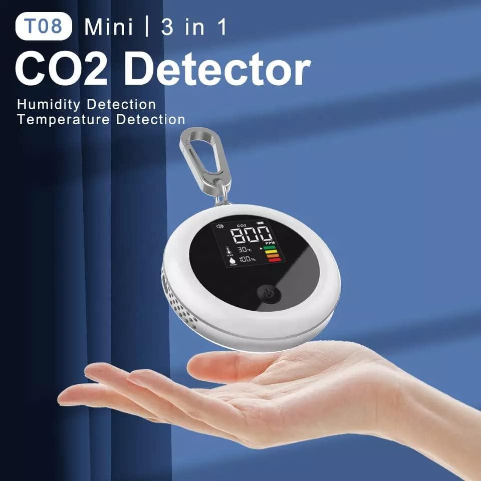 Detector de Calidad del Aire Genérico T08-CO2 con Pantalla LCD