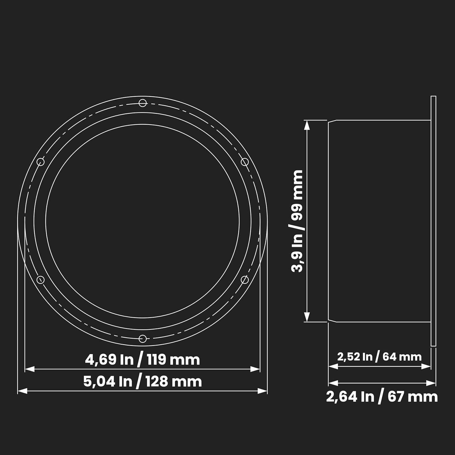 Conector de Ducto Brida Plástico 10.16 cm Repa Market