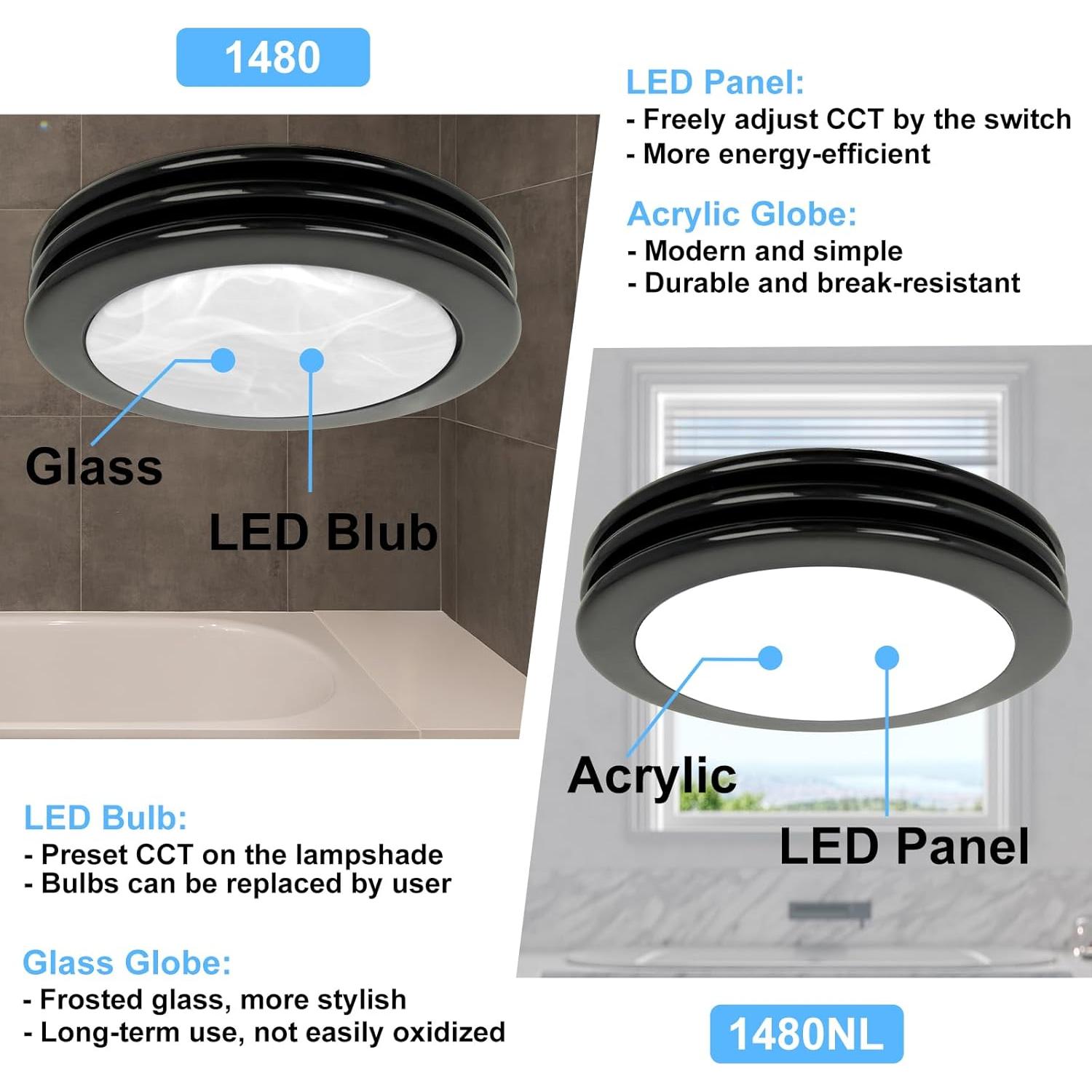 Ventilador de Baño Akicon BPT14-80CL Ultra Silencioso 80 CFM