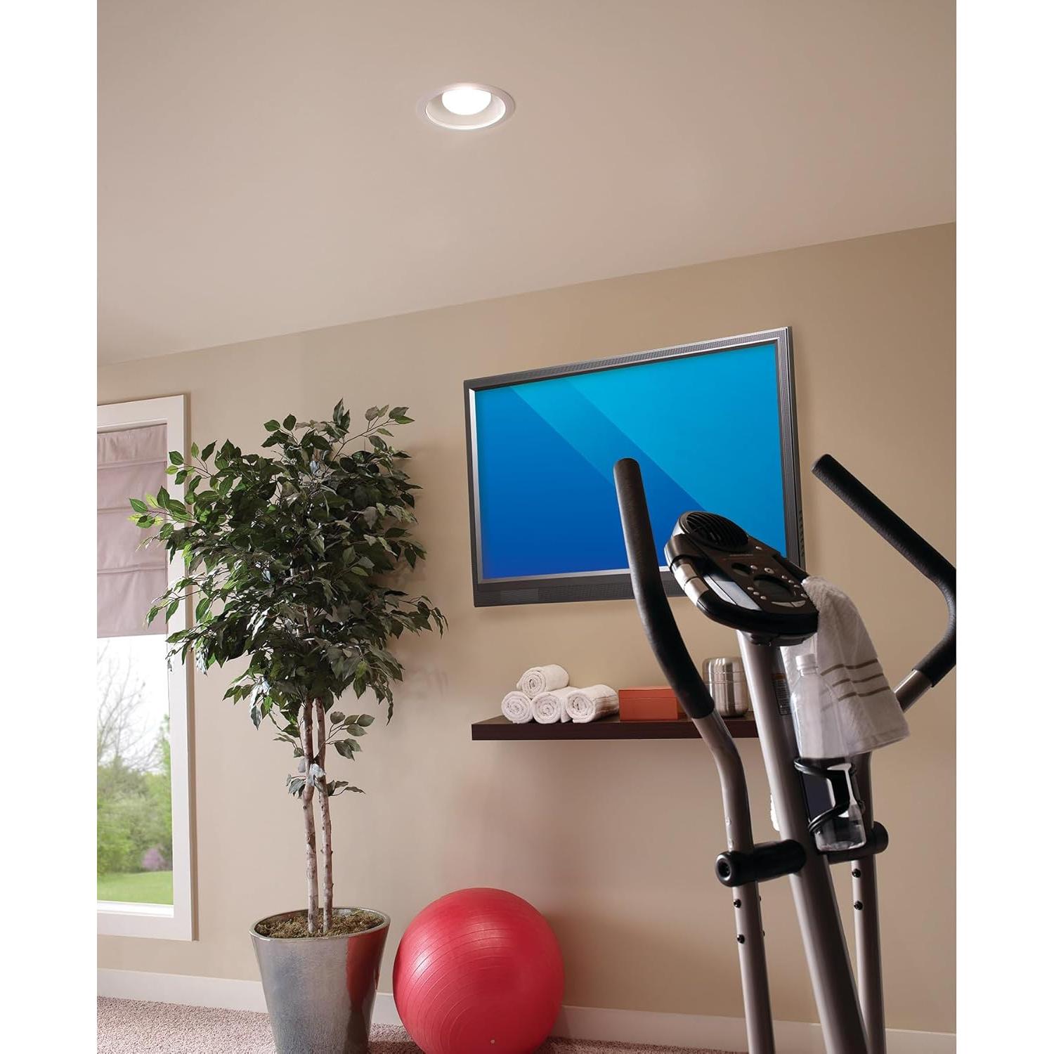 Broan-NuTone 744 Recessed Light Ventilation Fan, 70 CFM, 1.5 Sones, White