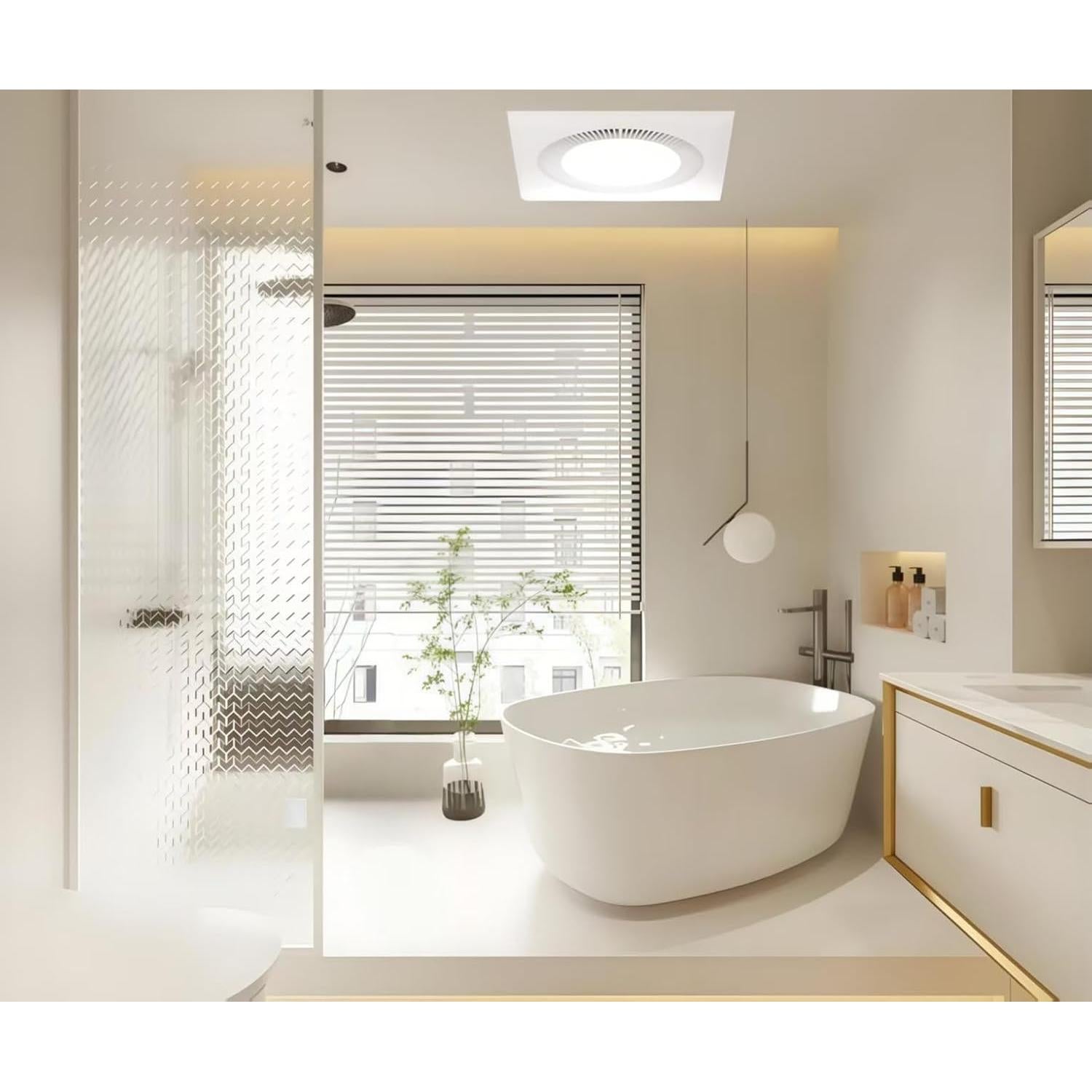 Ventilador Extractor de Baño Aydomer con Luz LED 6500K