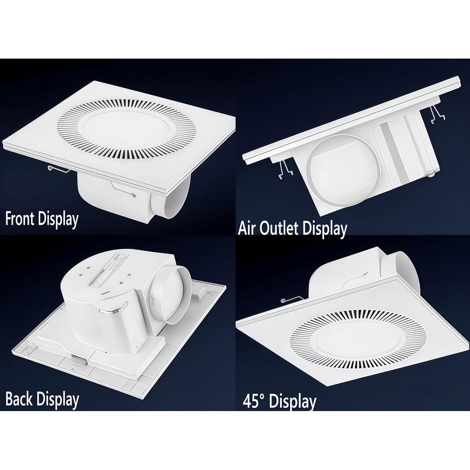 Ventilador Extractor de Baño Aydomer con Luz LED 6500K