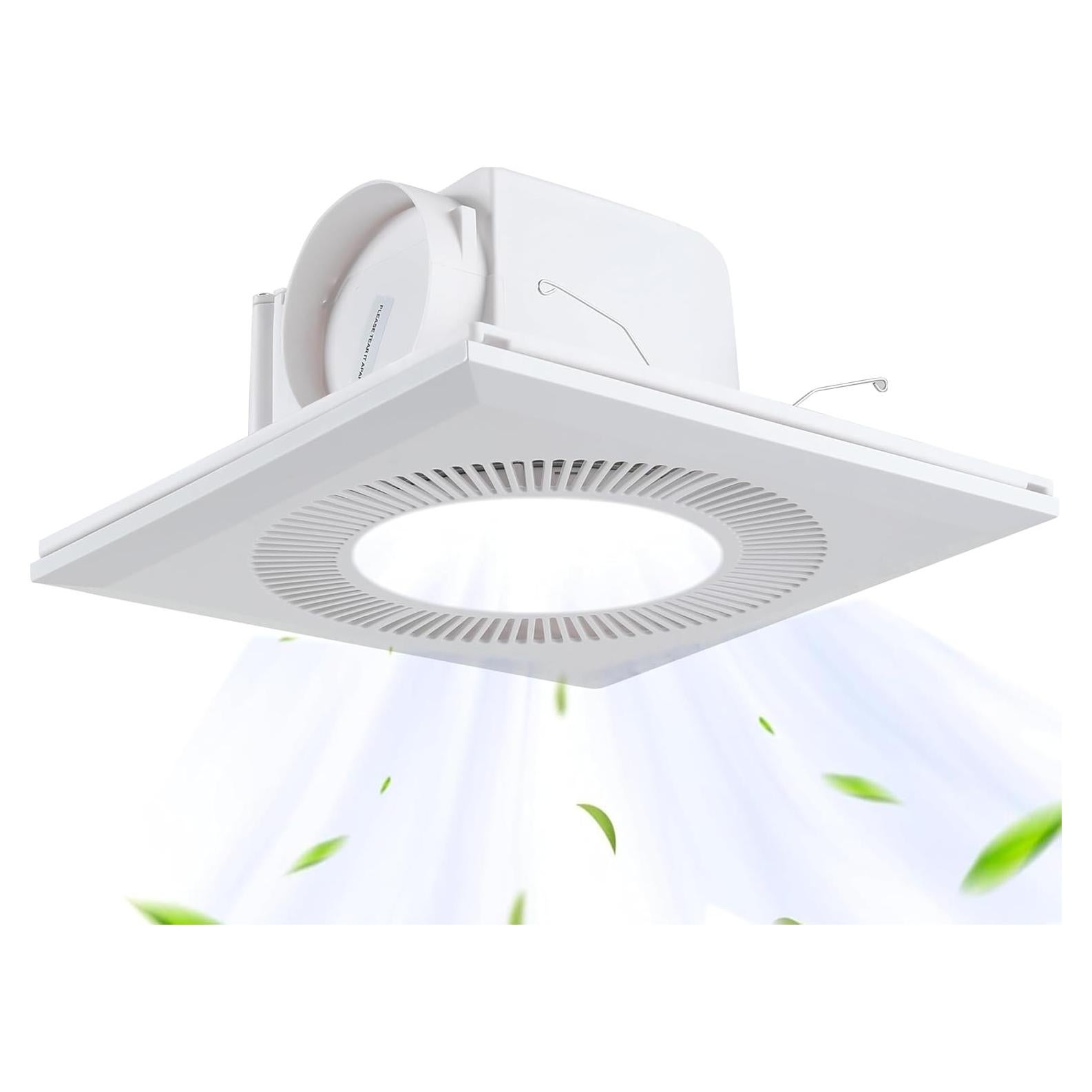 Ventilador Extractor de Baño MEOZRI con Luz LED 6000K 36W