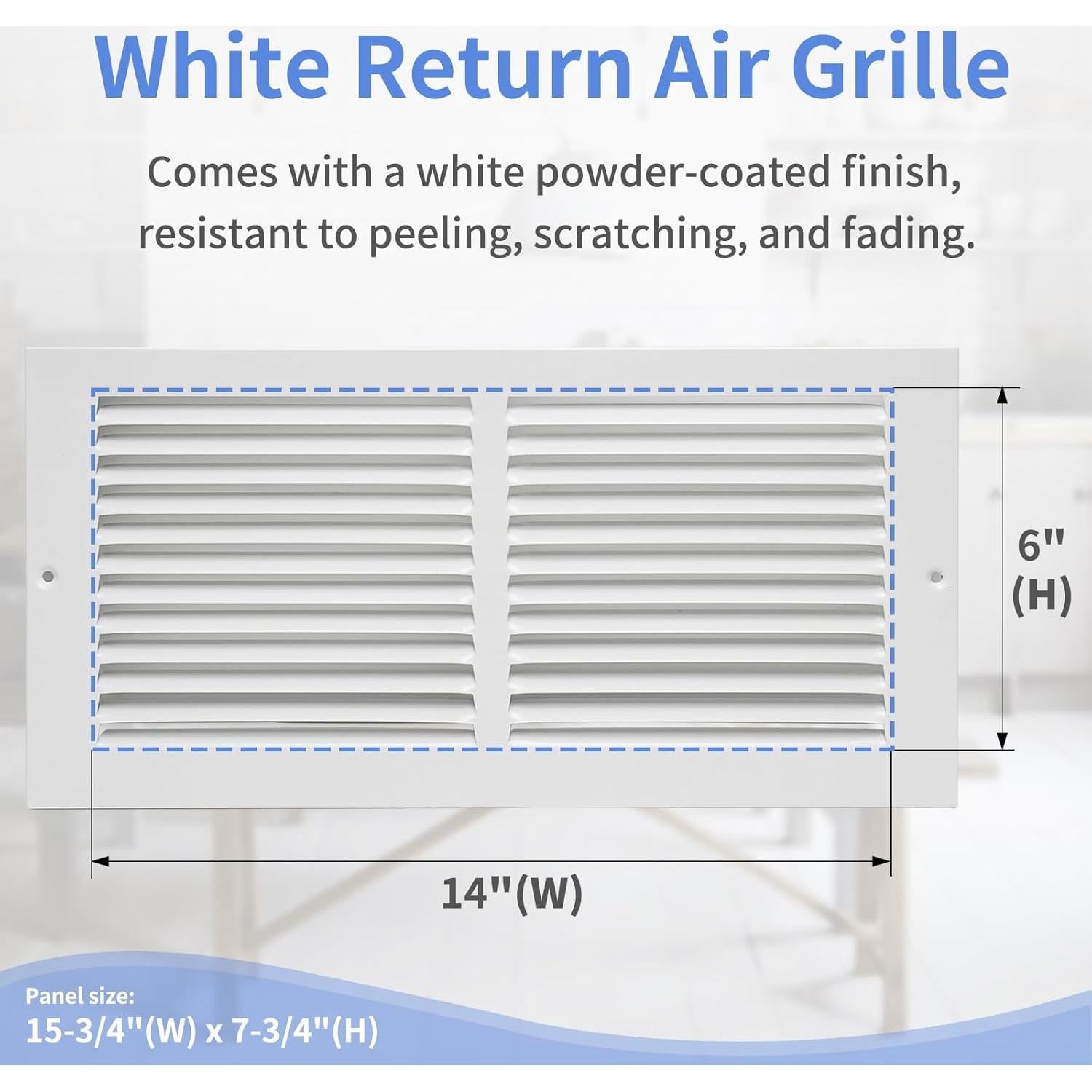 Rejilla de Aire de Retorno Howeall 14x6 Pared y Techo