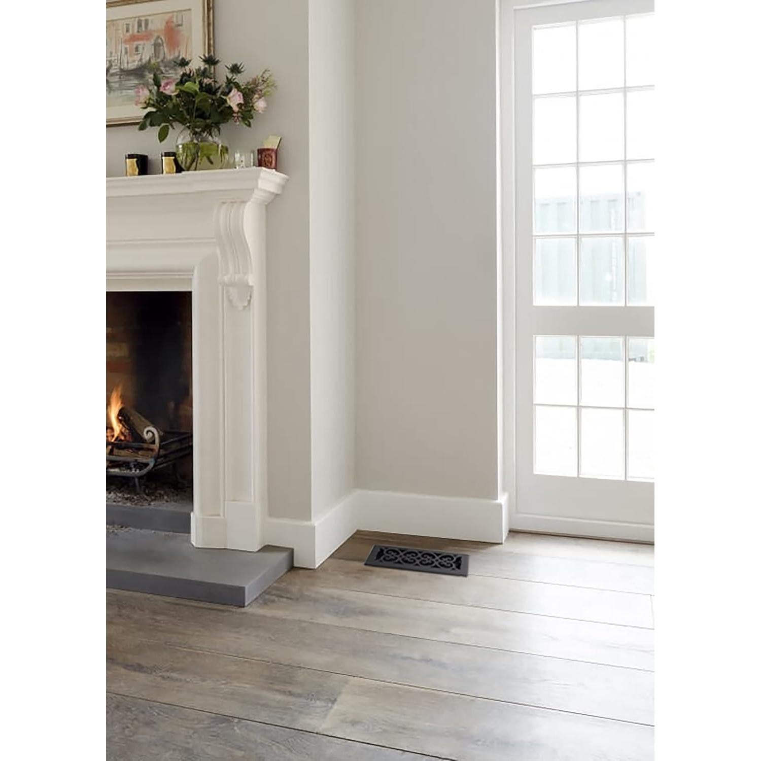 Rejilla de Piso Decor Grates ST410 10x25 cm Negro Texturizado