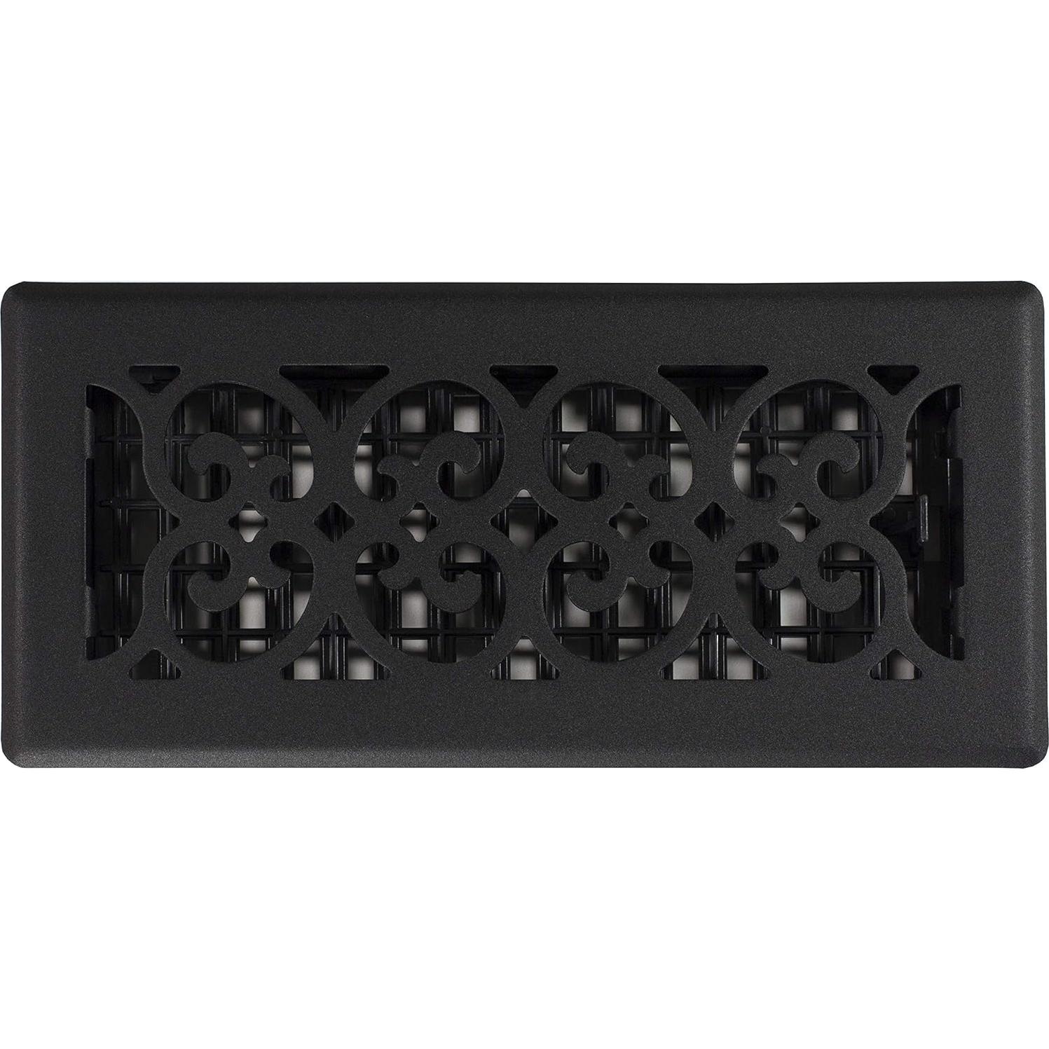 Rejilla de Piso Decor Grates ST410 10x25 cm Negro Texturizado