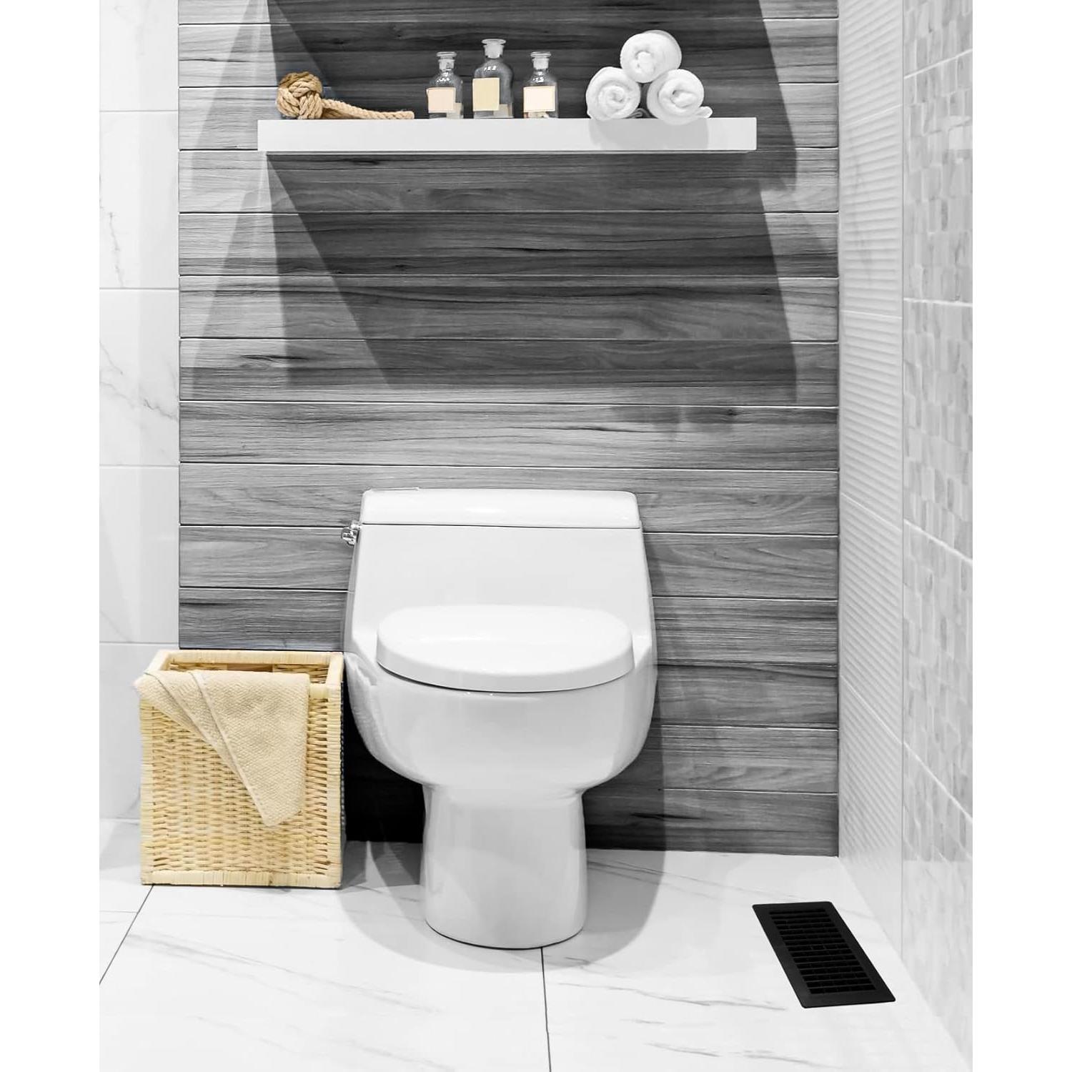 Rejilla de Piso de Plástico Decor Grates PL410-BLK 10x25 cm Negra