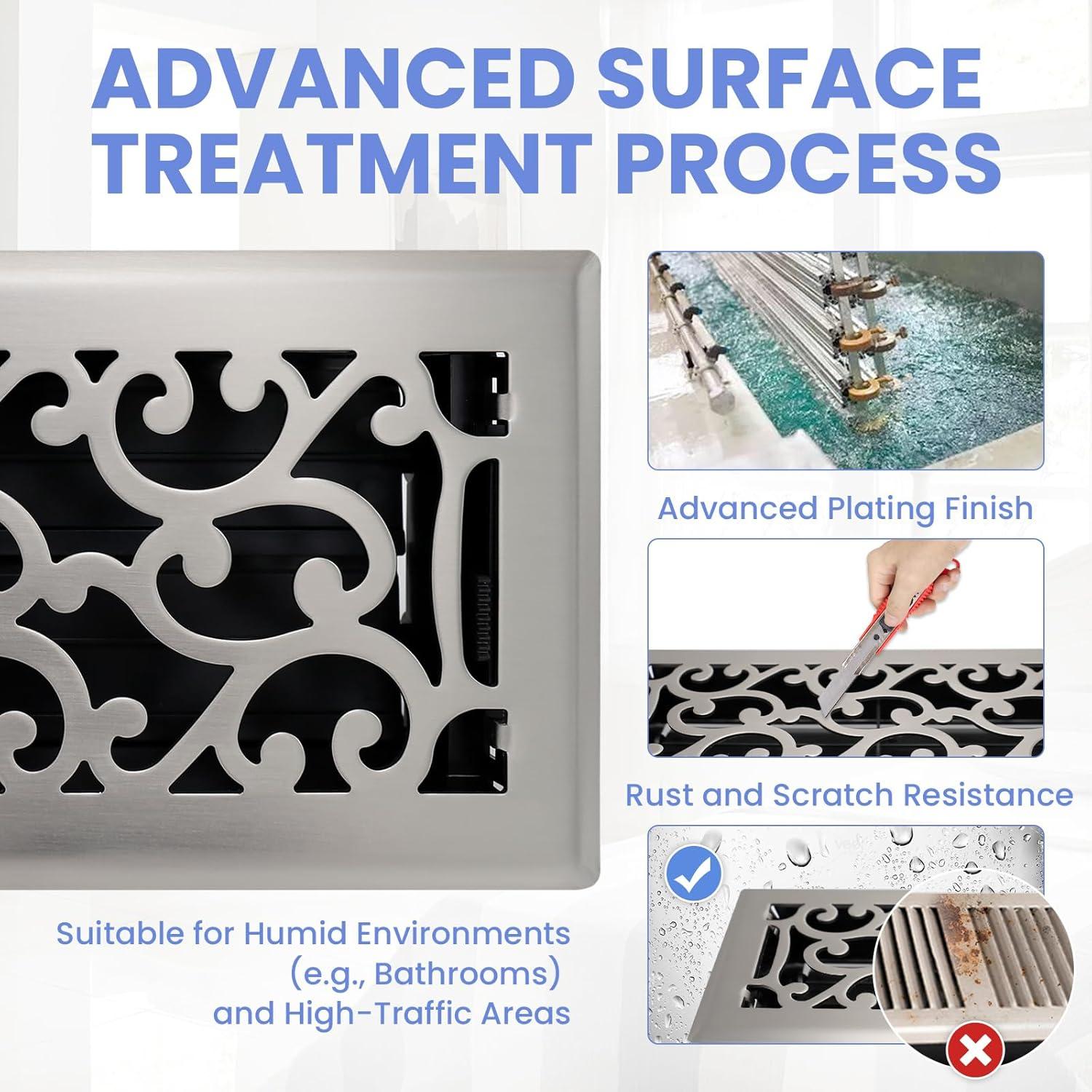 Registro de Piso 4x25 cm Howeall Níquel Satinado Savannah