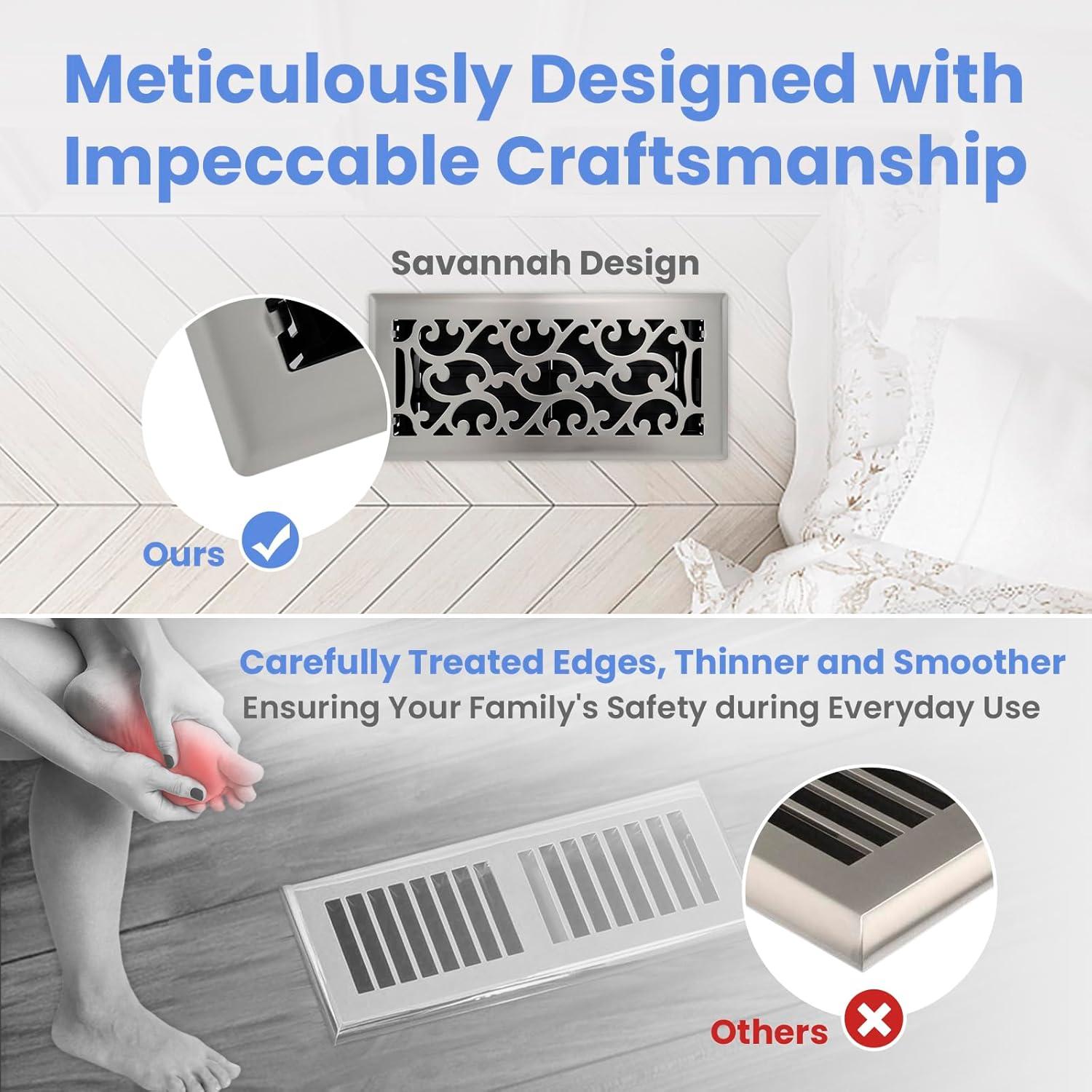 Registro de Piso 4x25 cm Howeall Níquel Satinado Savannah