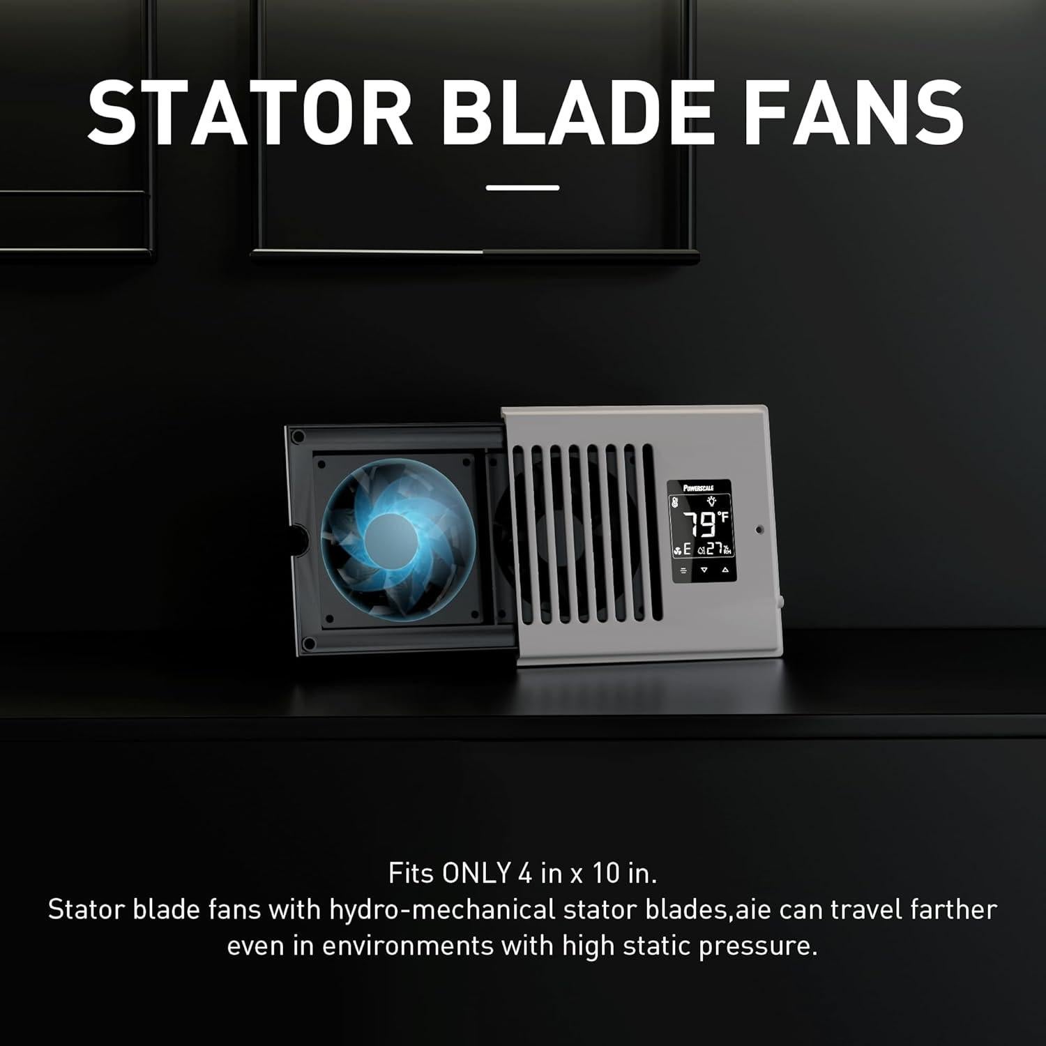 Ventilador de Refuerzo de Aire PowerScale 4" x 10" LCD