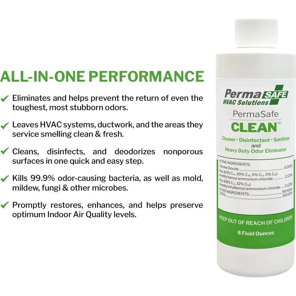 Desodorante de Aire HVAC PermaSafe PC-8H, 140g, Elimina Olores