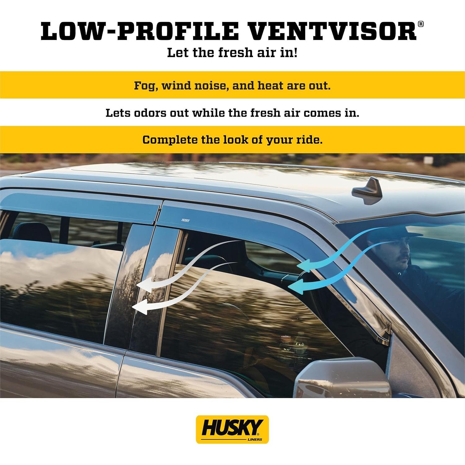 Visera de Ventana Husky Liners Humo para Lincoln Aviator 2020-2025