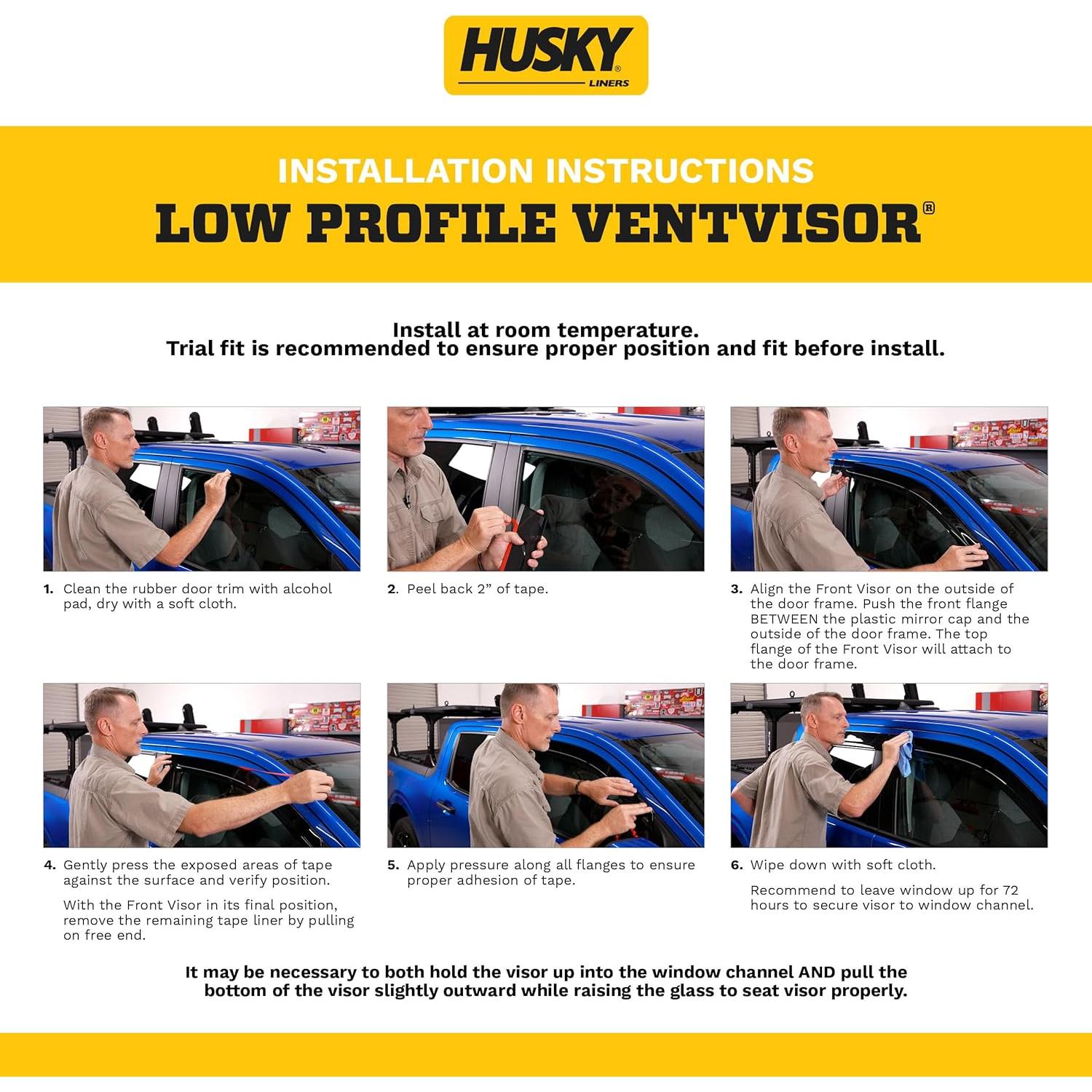 Visera de Ventana Husky Liners Humo para Lincoln Aviator 2020-2025