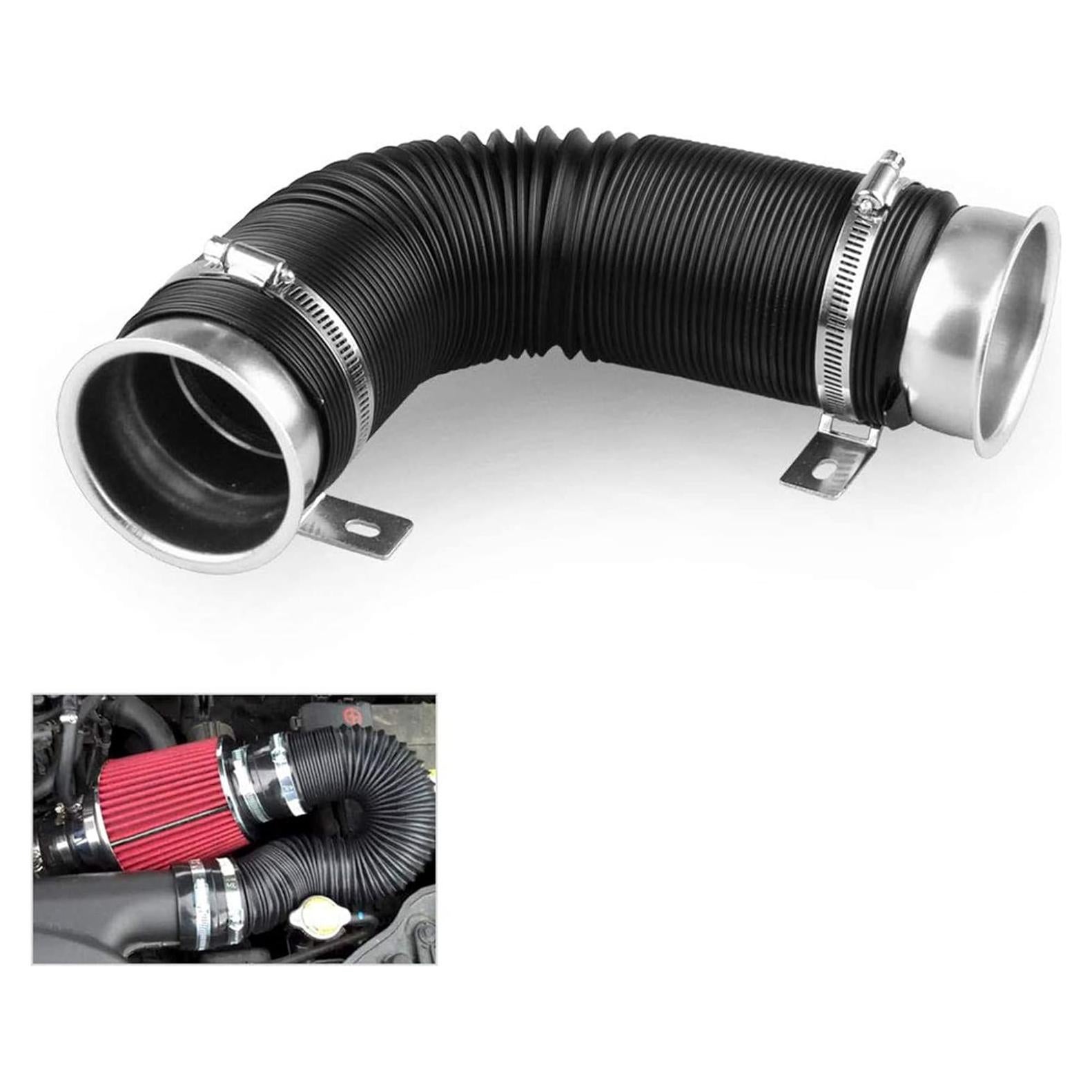 Manguera de Admisión Flexible 76mm Sporacingrts Plateada