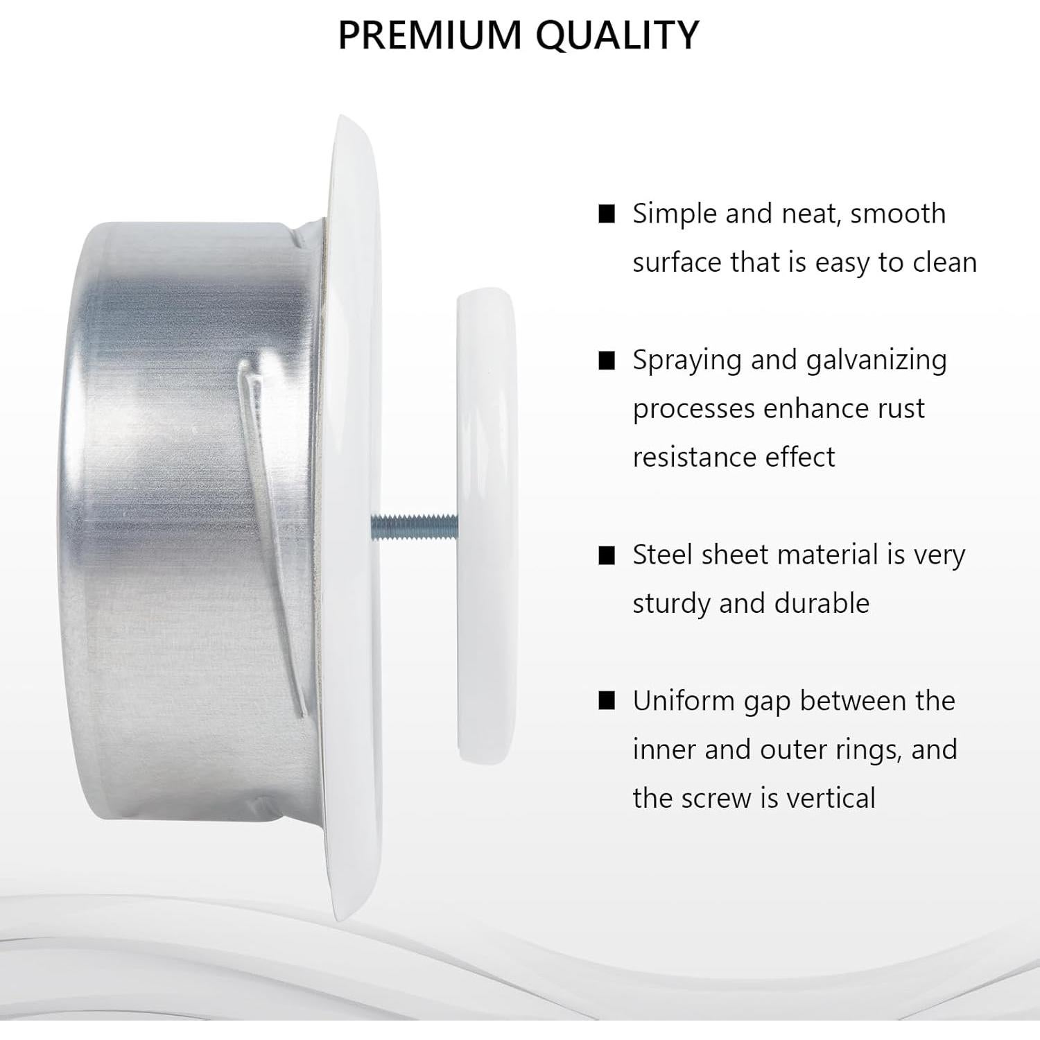 Cubierta de Ventilación Redonda FRESH SPEED 150 mm Ajustable