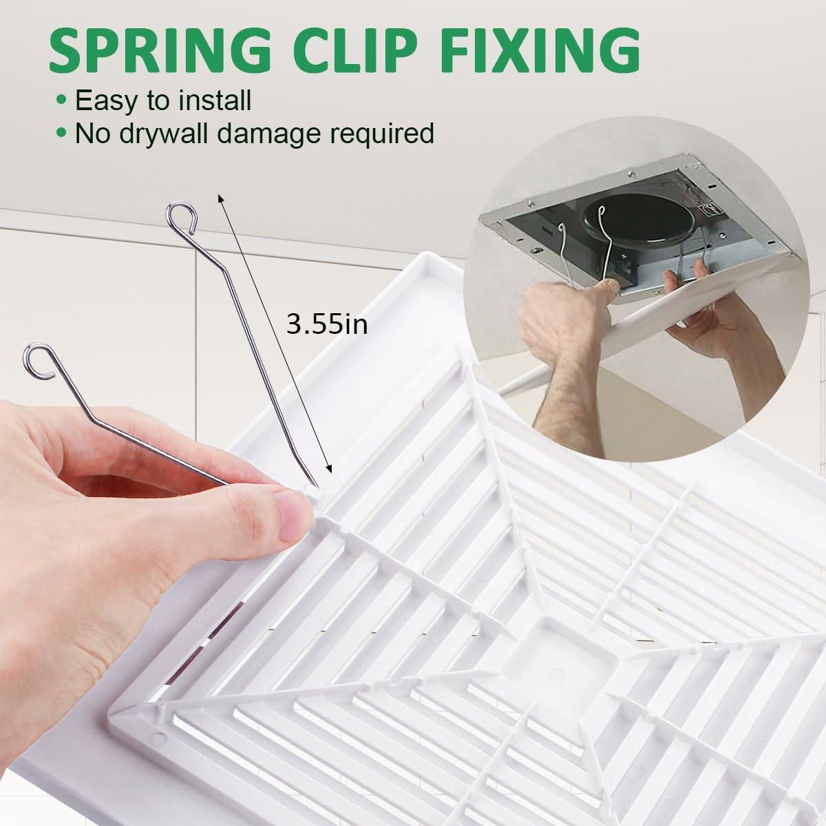 Rejilla de Ventilador de Techo de Baño WKZO 97011723 Blanca