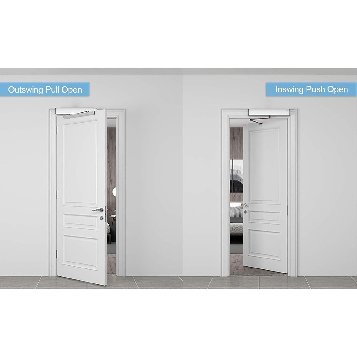 Abridor Automático de Puerta de Swing Olide-120B Inalámbrico