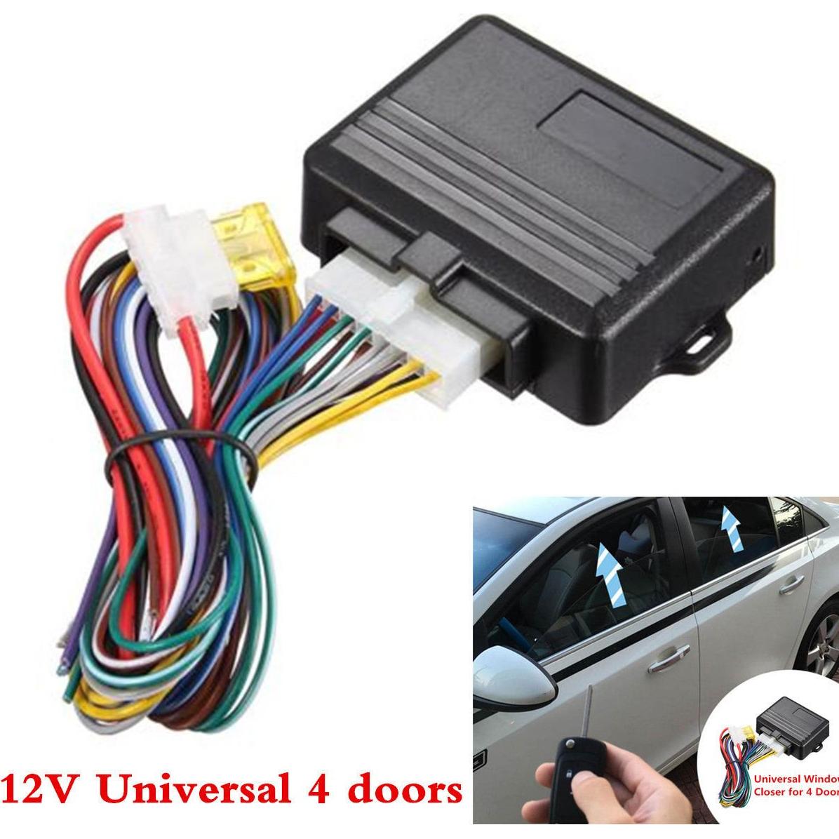 Cierre de Ventana Automático Awzsunny 4 Puertas DC12V Universal