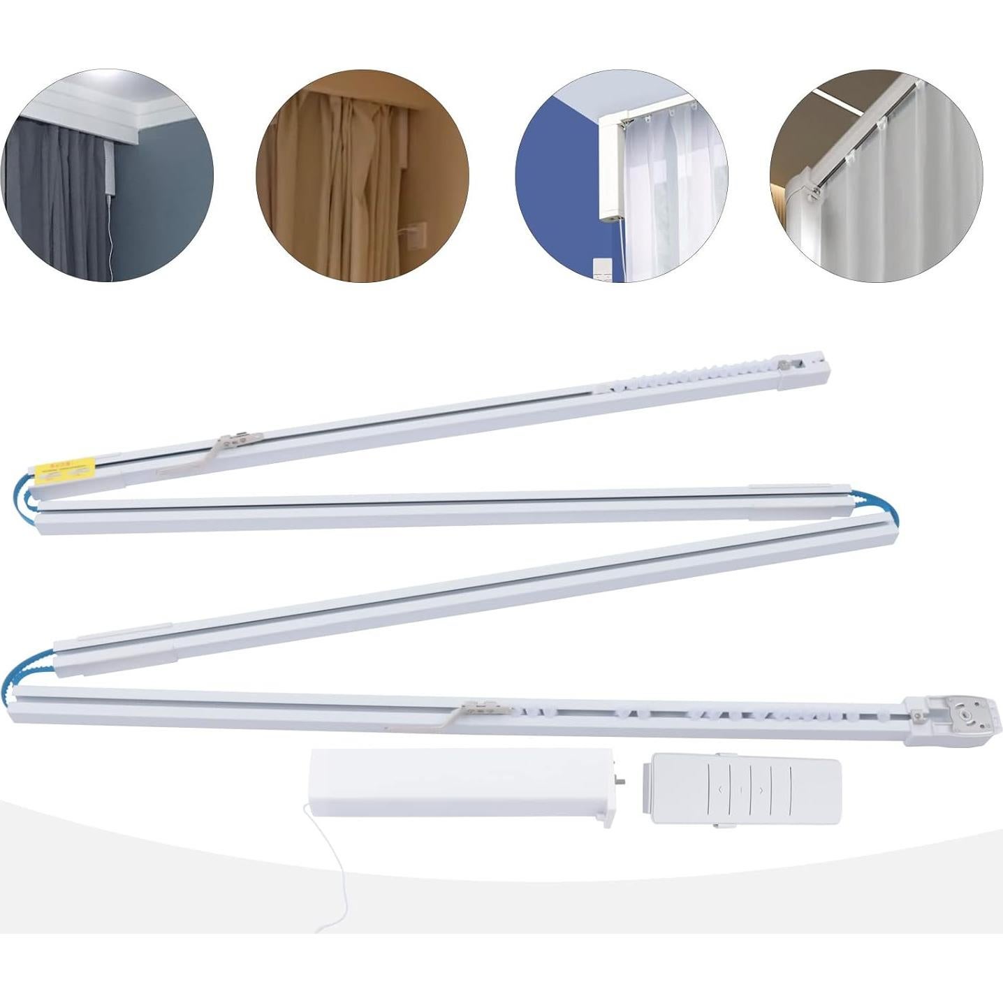 Cortinas Inteligentes CNCEST 4m Automáticas Plata