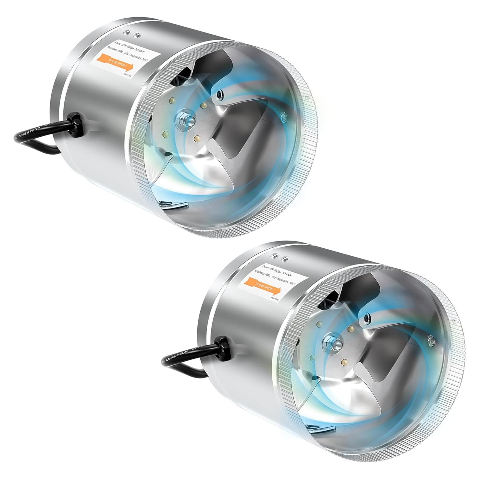 Ventilador de Conducto Aumentador Simple Deluxe 8" 420 CFM