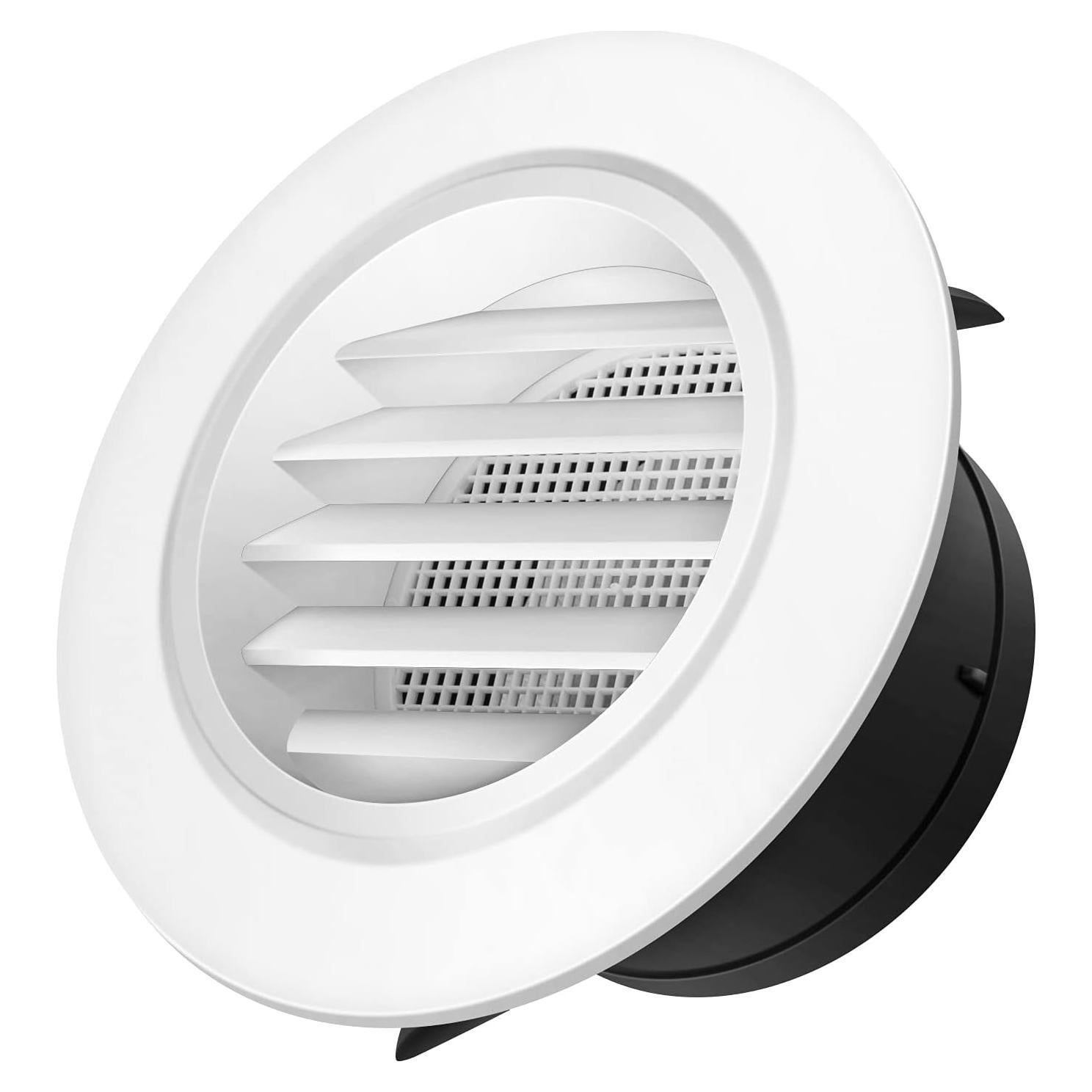 Ventilación Redonda ABS iPower 10.2 cm con Rejilla y Malla