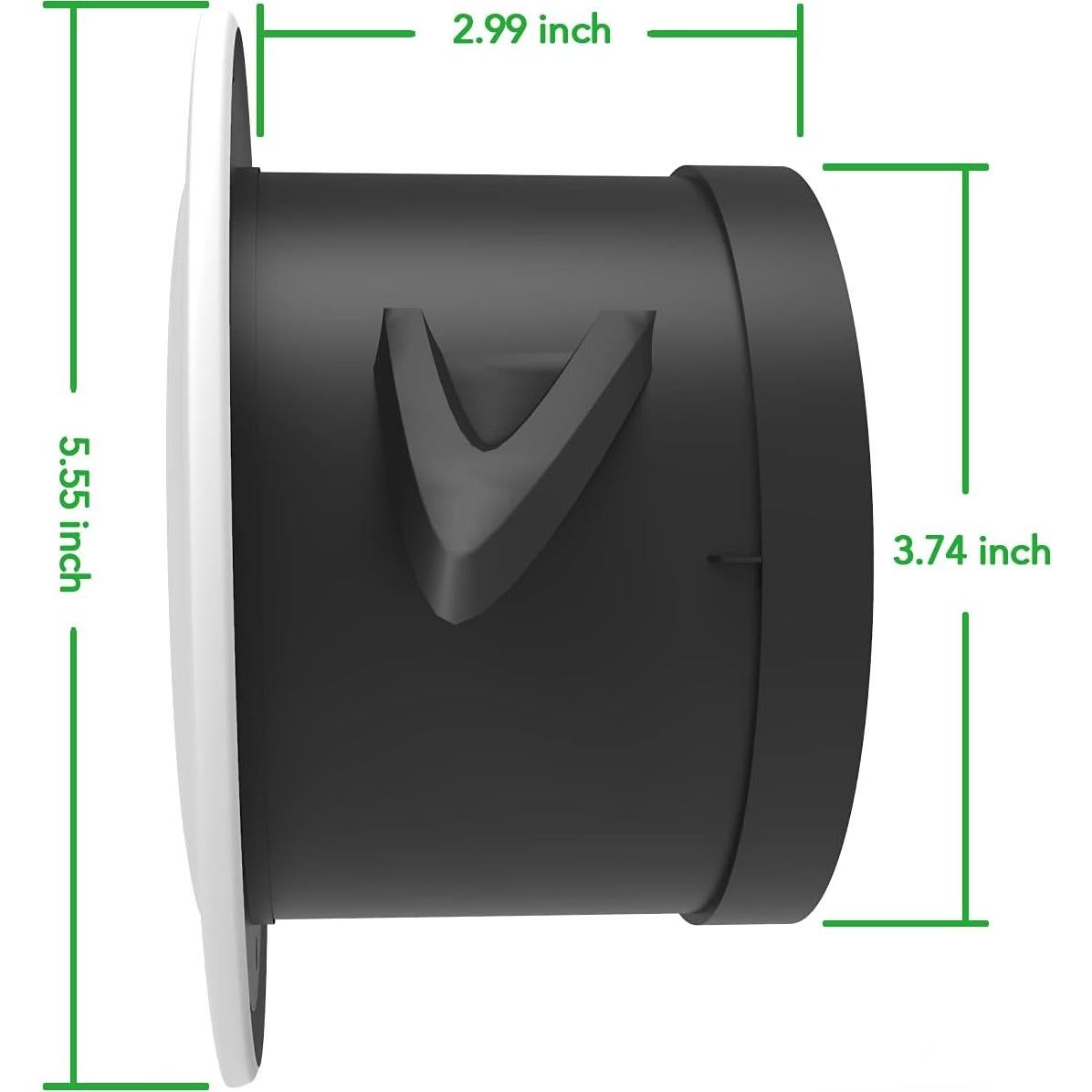 Ventilación Redonda ABS iPower 10.2 cm con Rejilla y Malla
