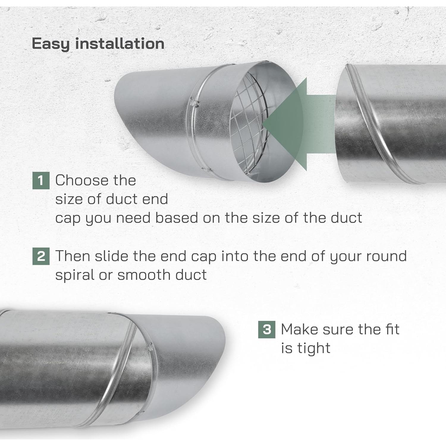 Tapa de Ventilación de Ducto Vent Systems 15 cm Acero Galvanizado