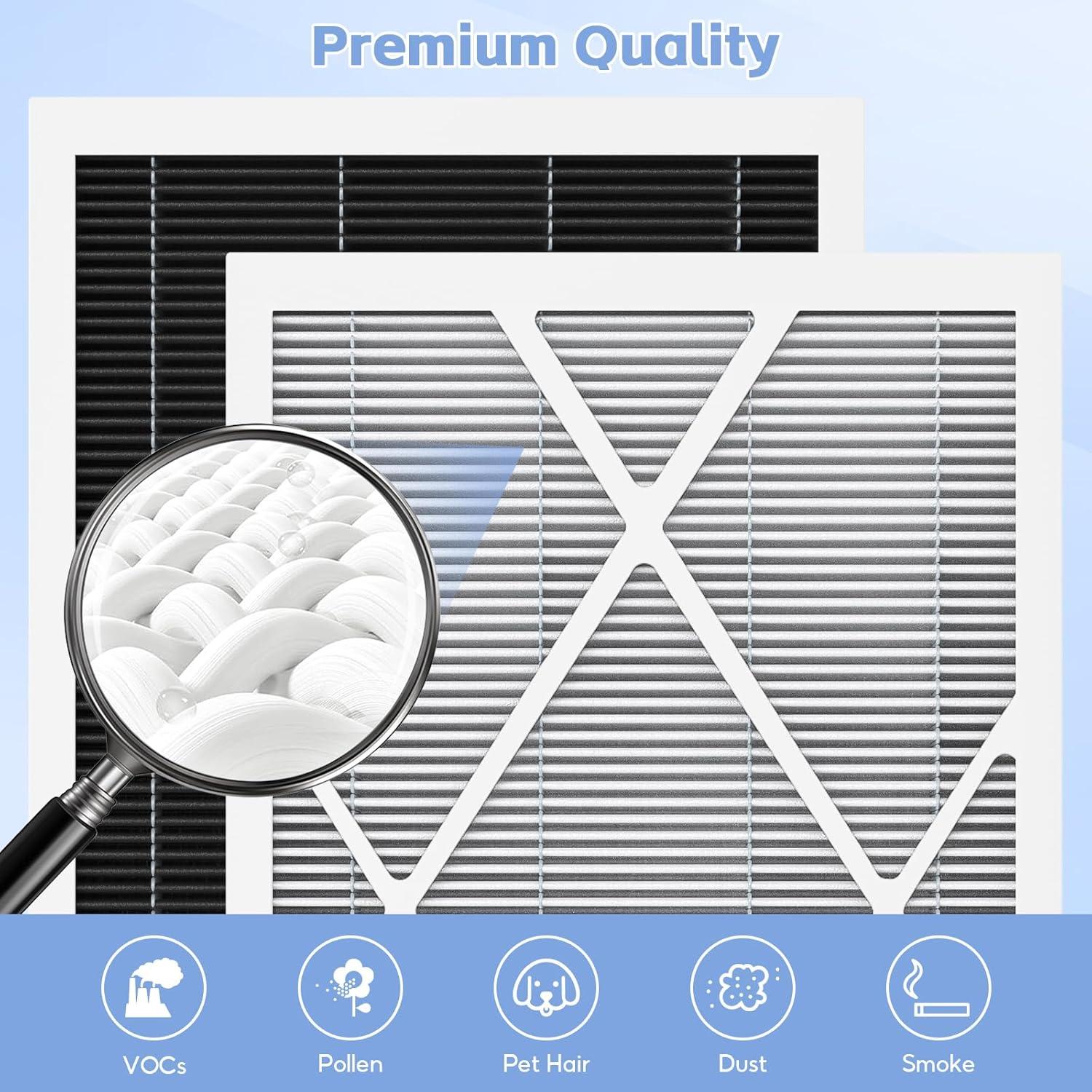 Paquete de 2 Filtros de Aire MERV 16 20x25x5 FunGeneTEC