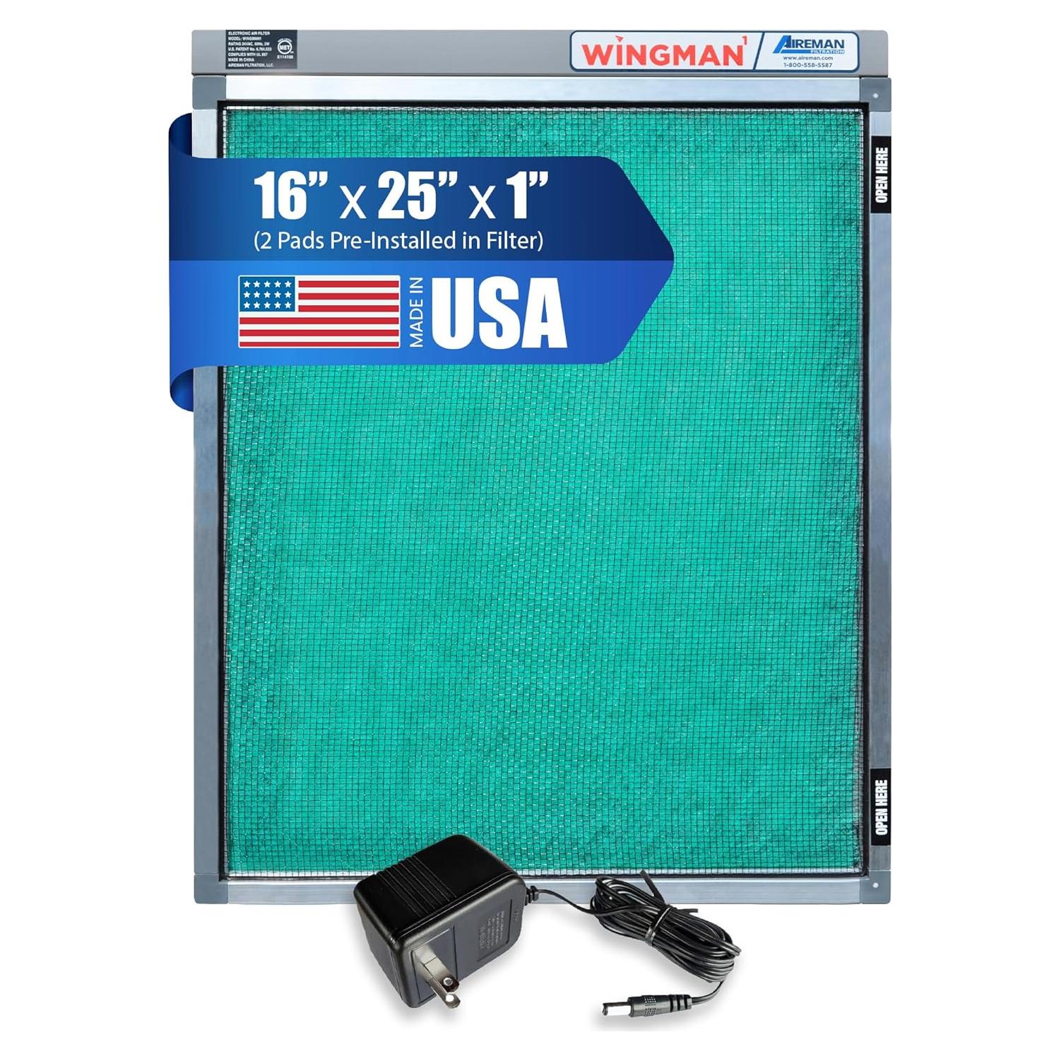 Filtro de Aire Electrónico Wingman1 16x25x1 - Alta Eficiencia