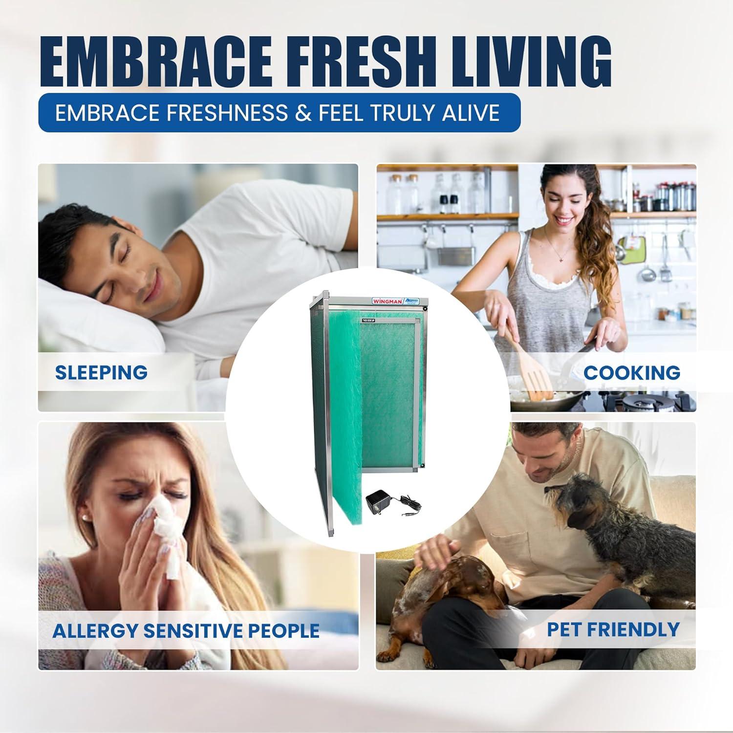 Filtro de Aire Electrónico Wingman1 16x25x1 - Alta Eficiencia